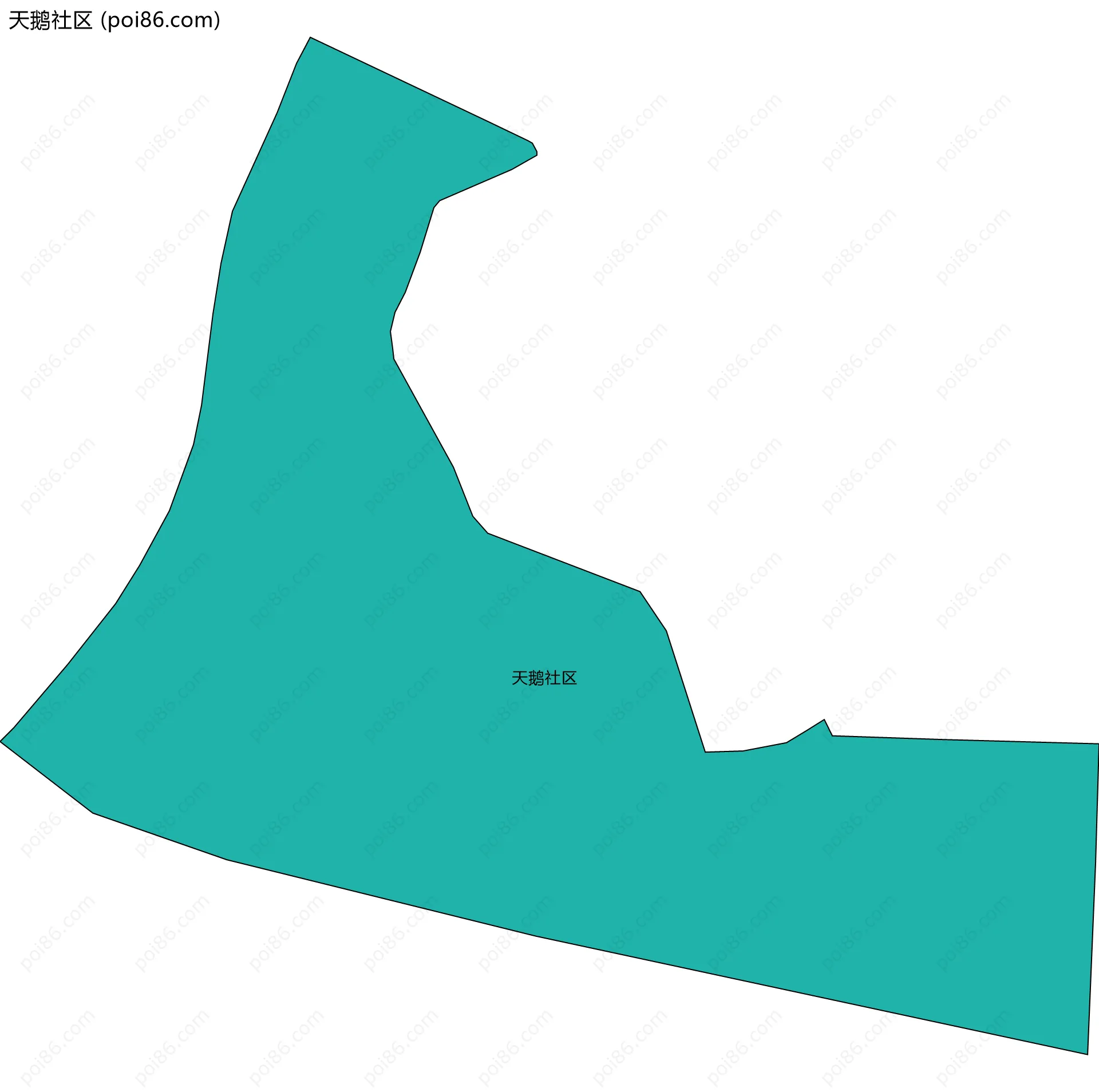 天鹅社区边界地图