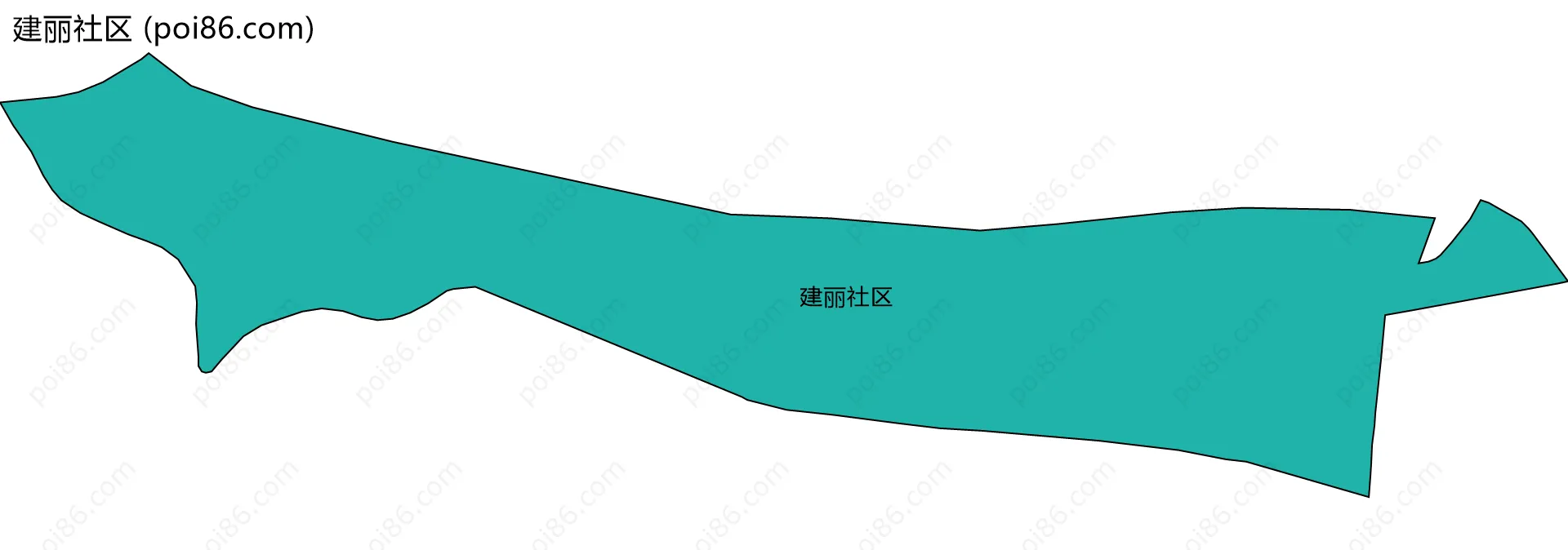 建丽社区边界地图