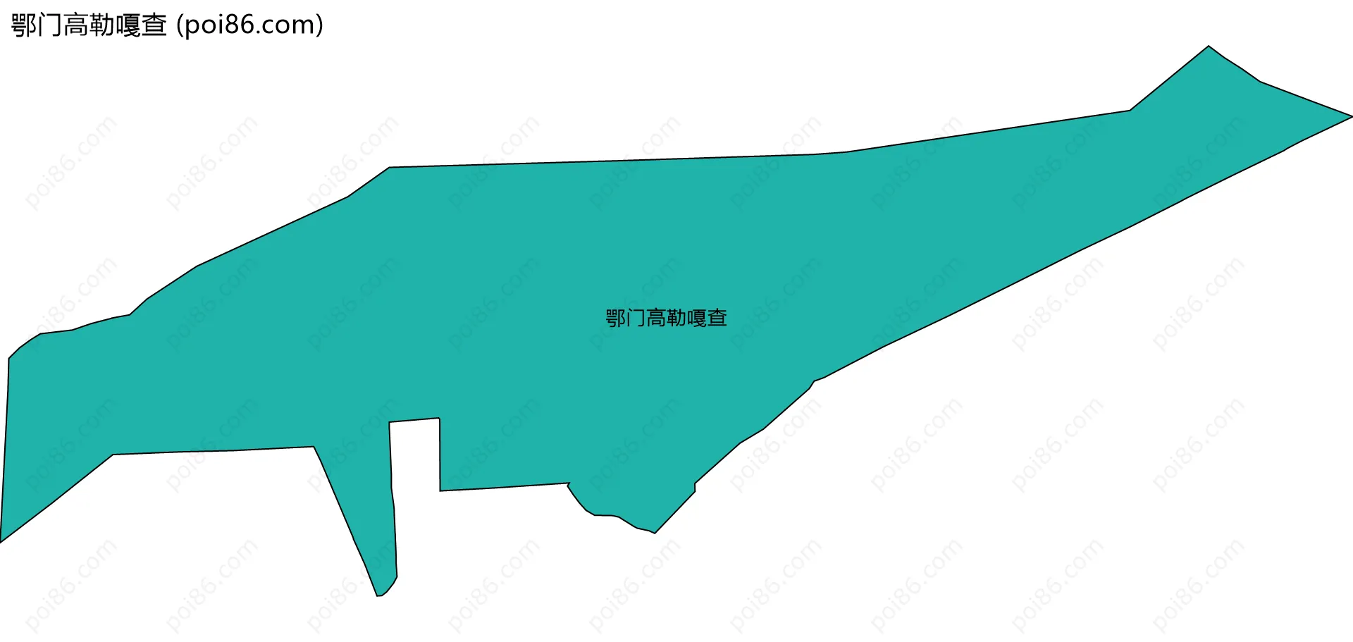 鄂门高勒嘎查边界地图