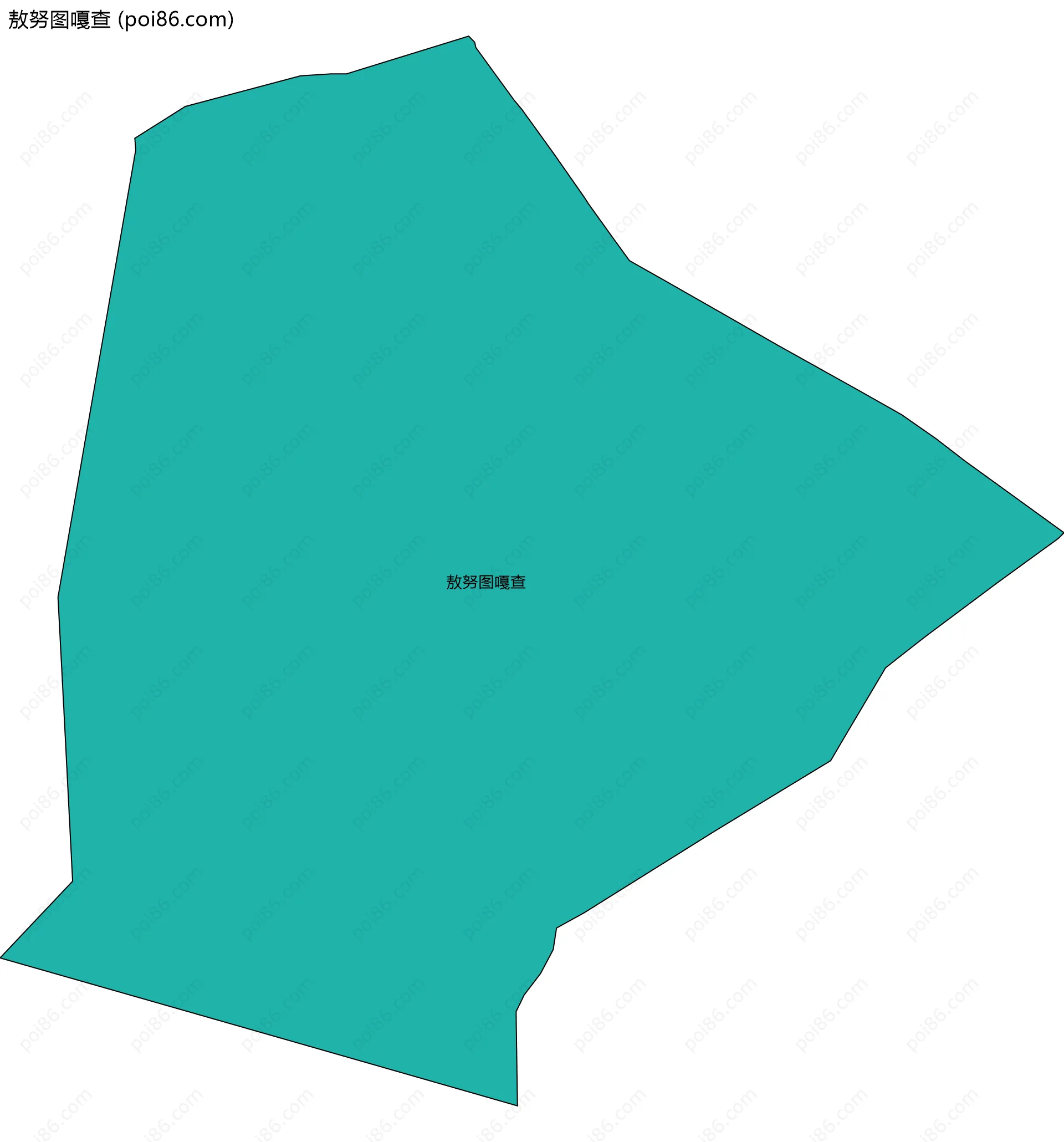 敖努图嘎查边界地图