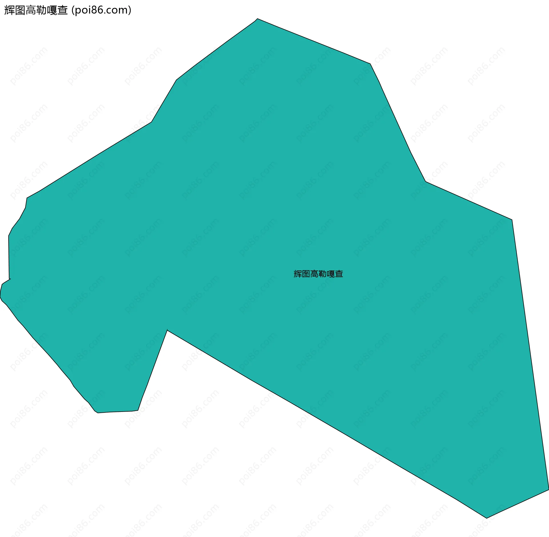 辉图高勒嘎查边界地图