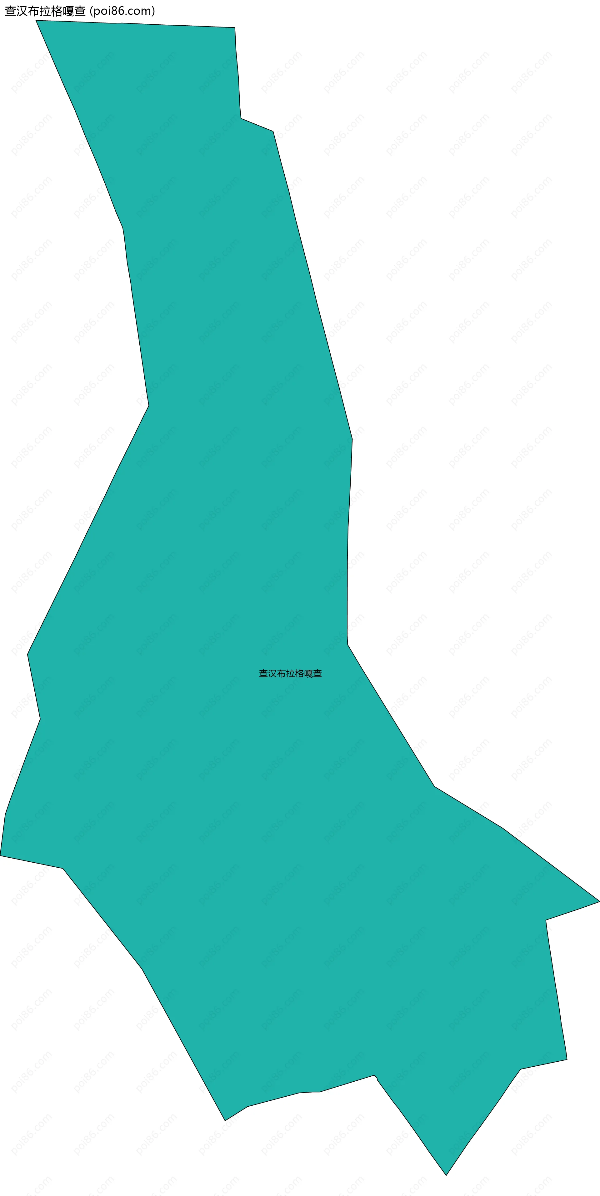 查汉布拉格嘎查边界地图