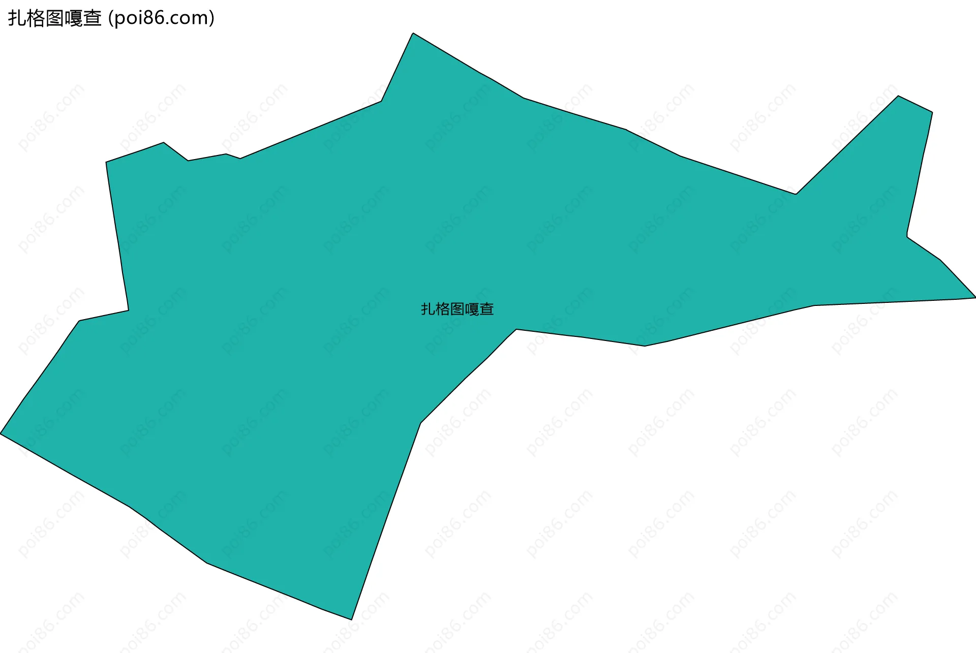 扎格图嘎查边界地图