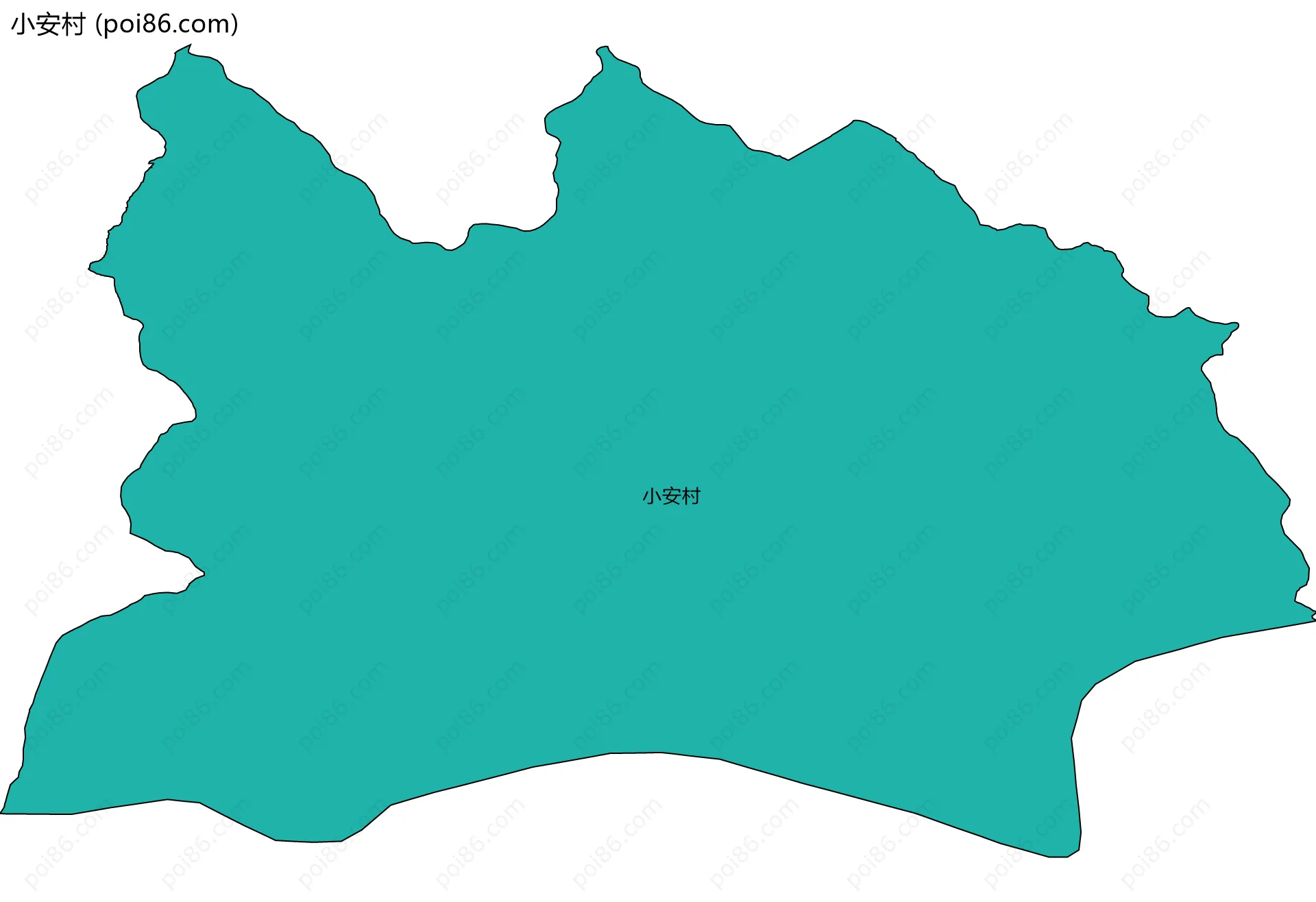 小安村边界地图