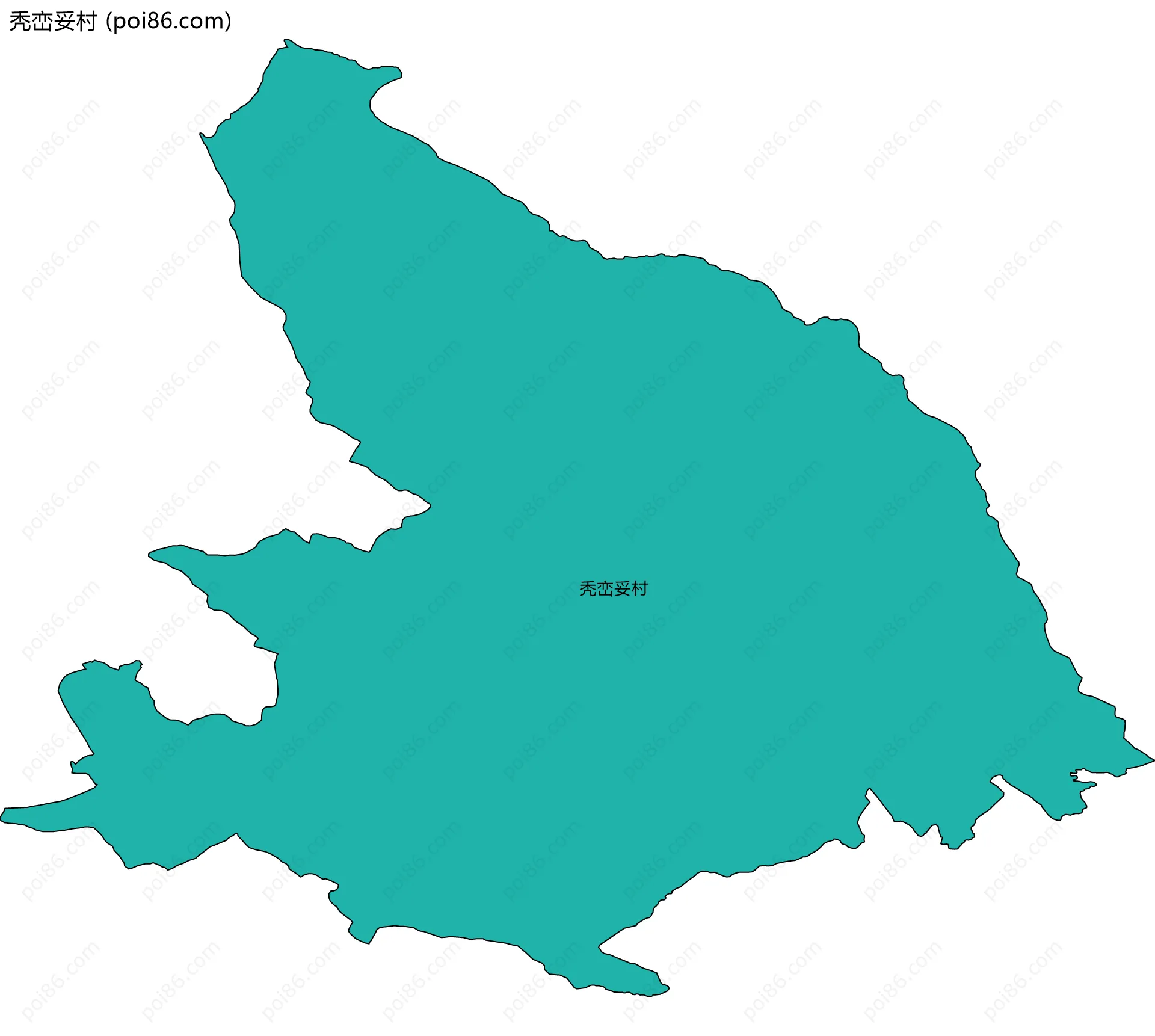 秃峦妥村边界地图