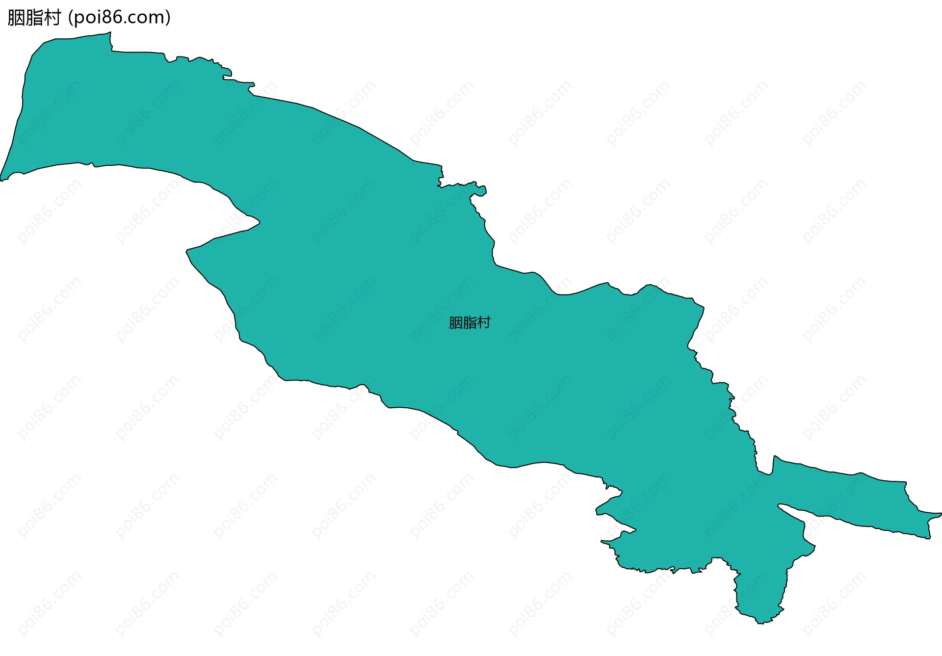 胭脂村边界地图