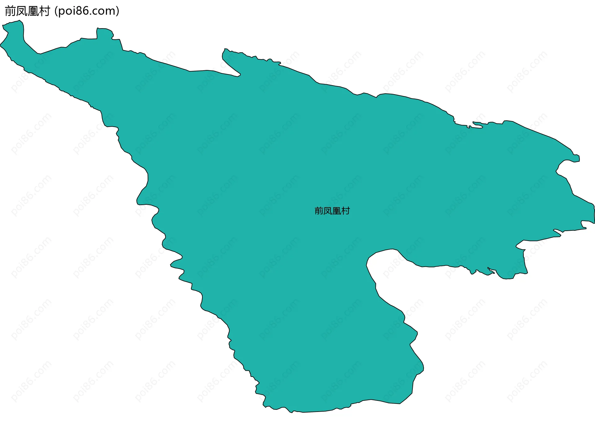 前凤凰村边界地图