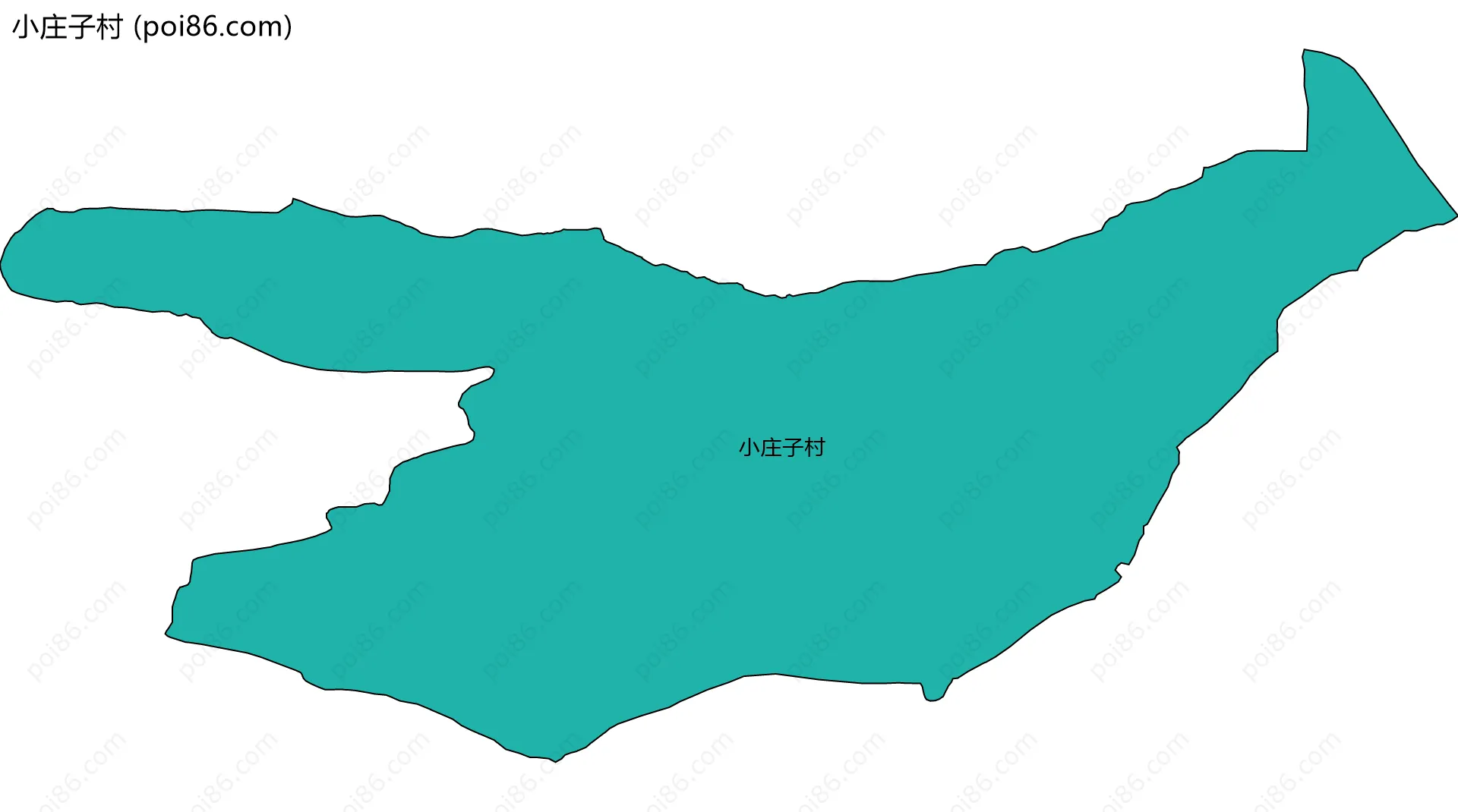 小庄子村边界地图