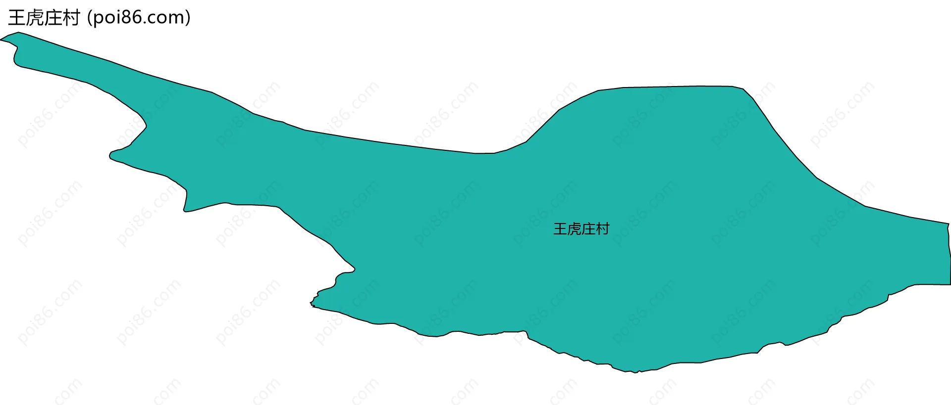 王虎庄村边界地图