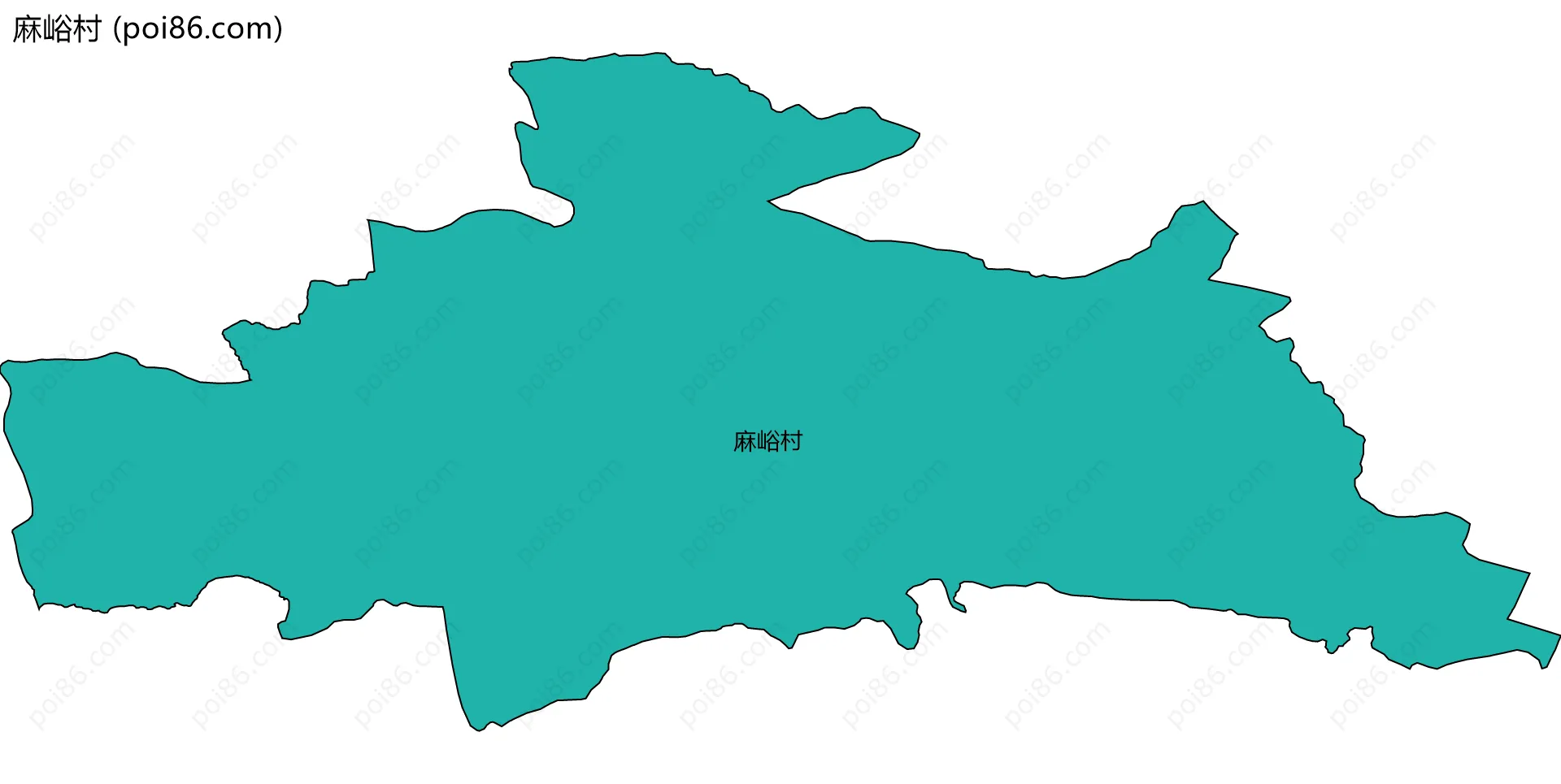 麻峪村边界地图