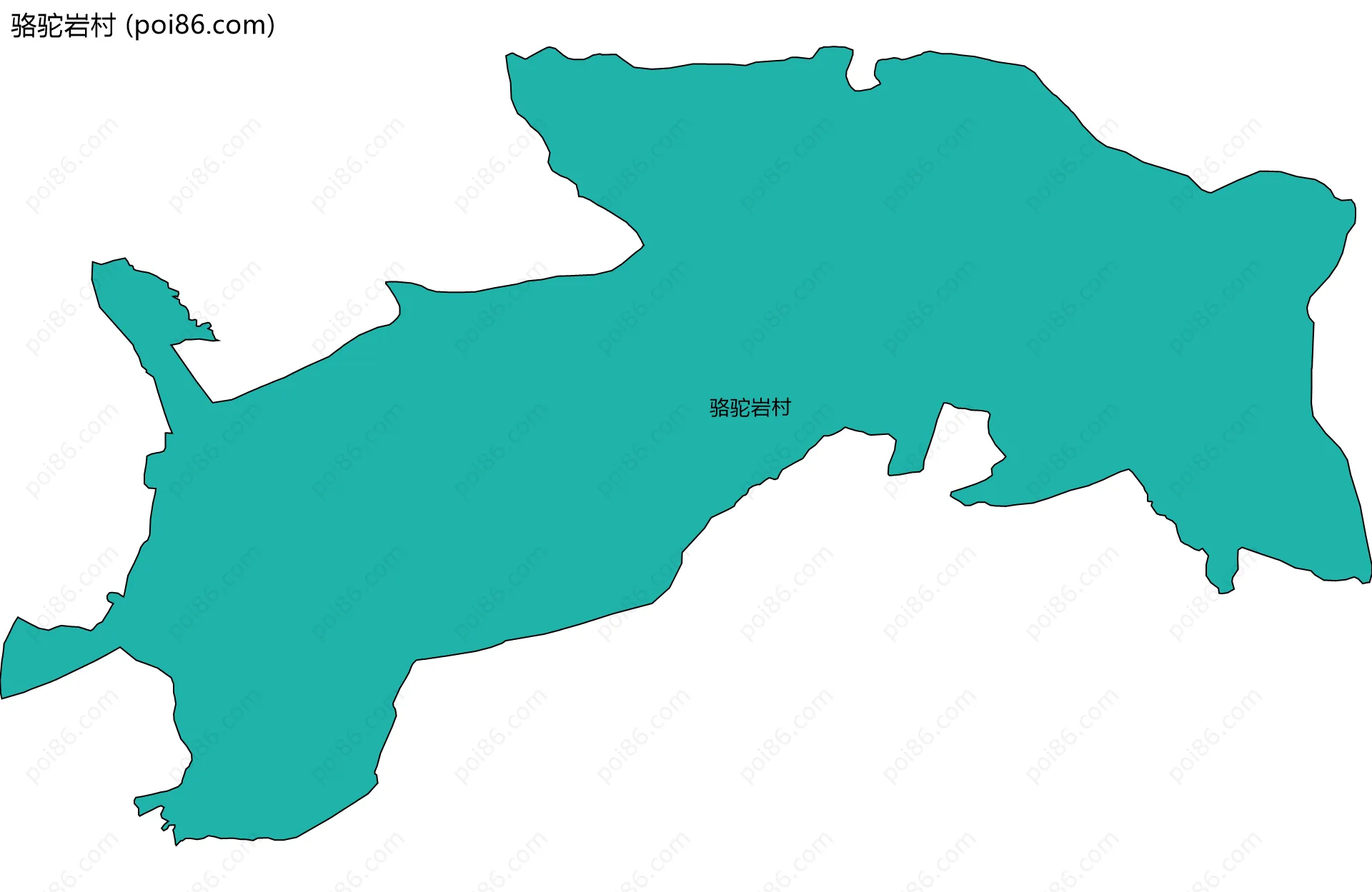 骆驼岩村边界地图