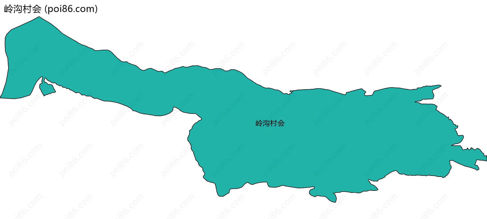 岭沟村会边界地图