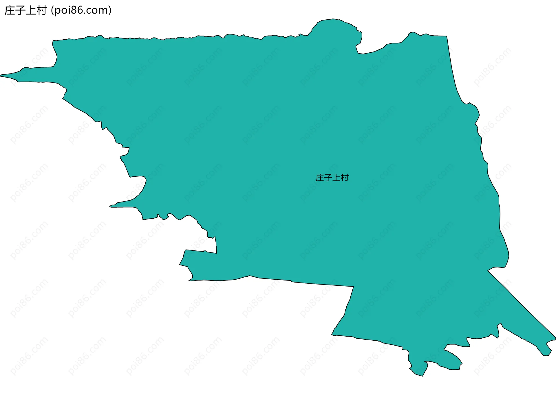 庄子上村边界地图