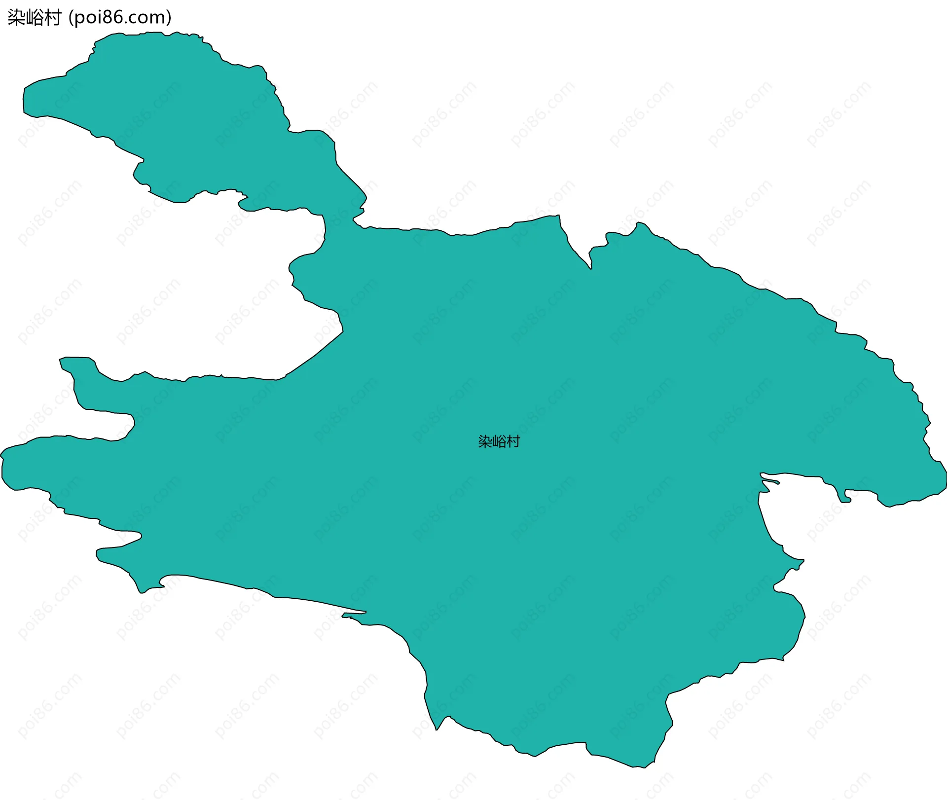 染峪村边界地图