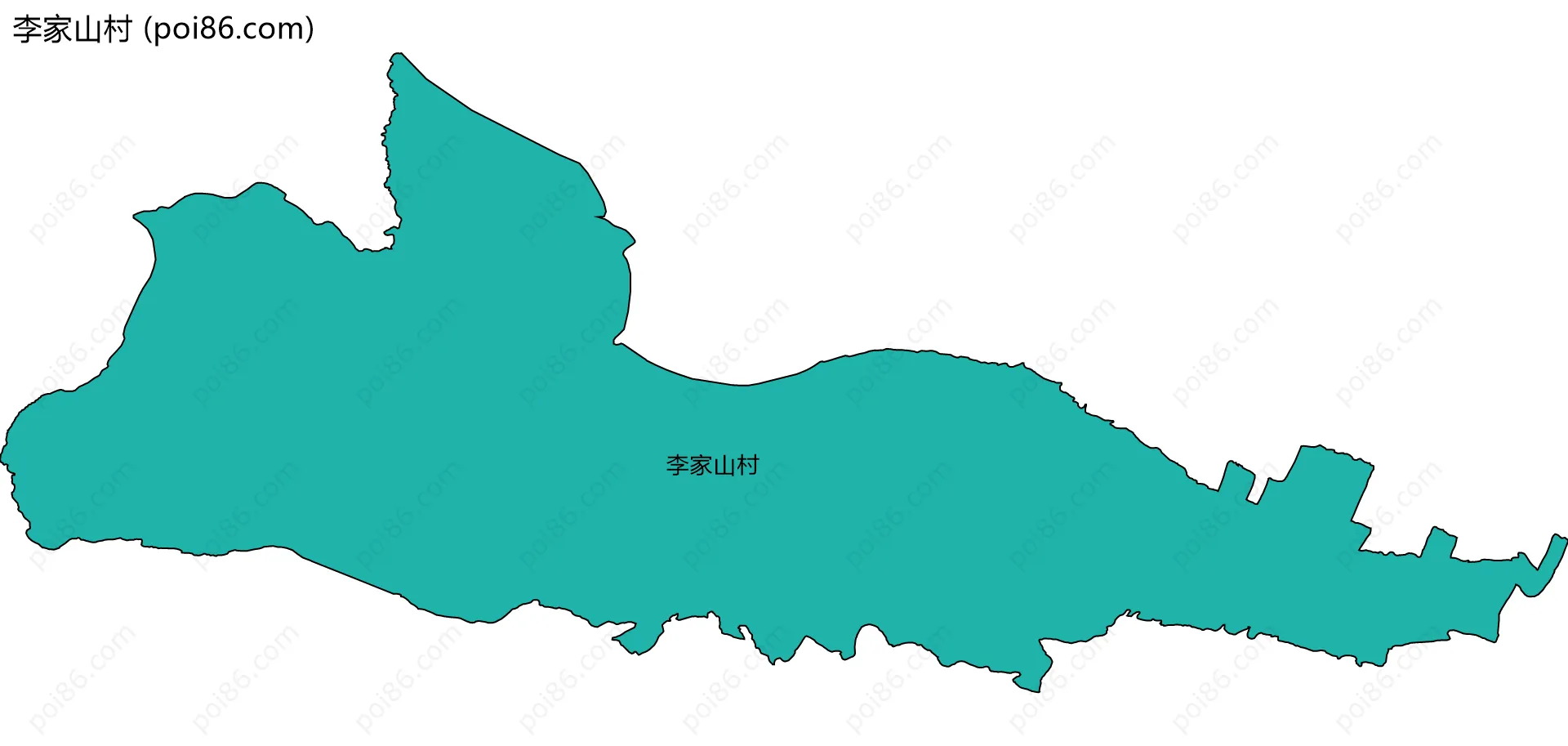 李家山村边界地图