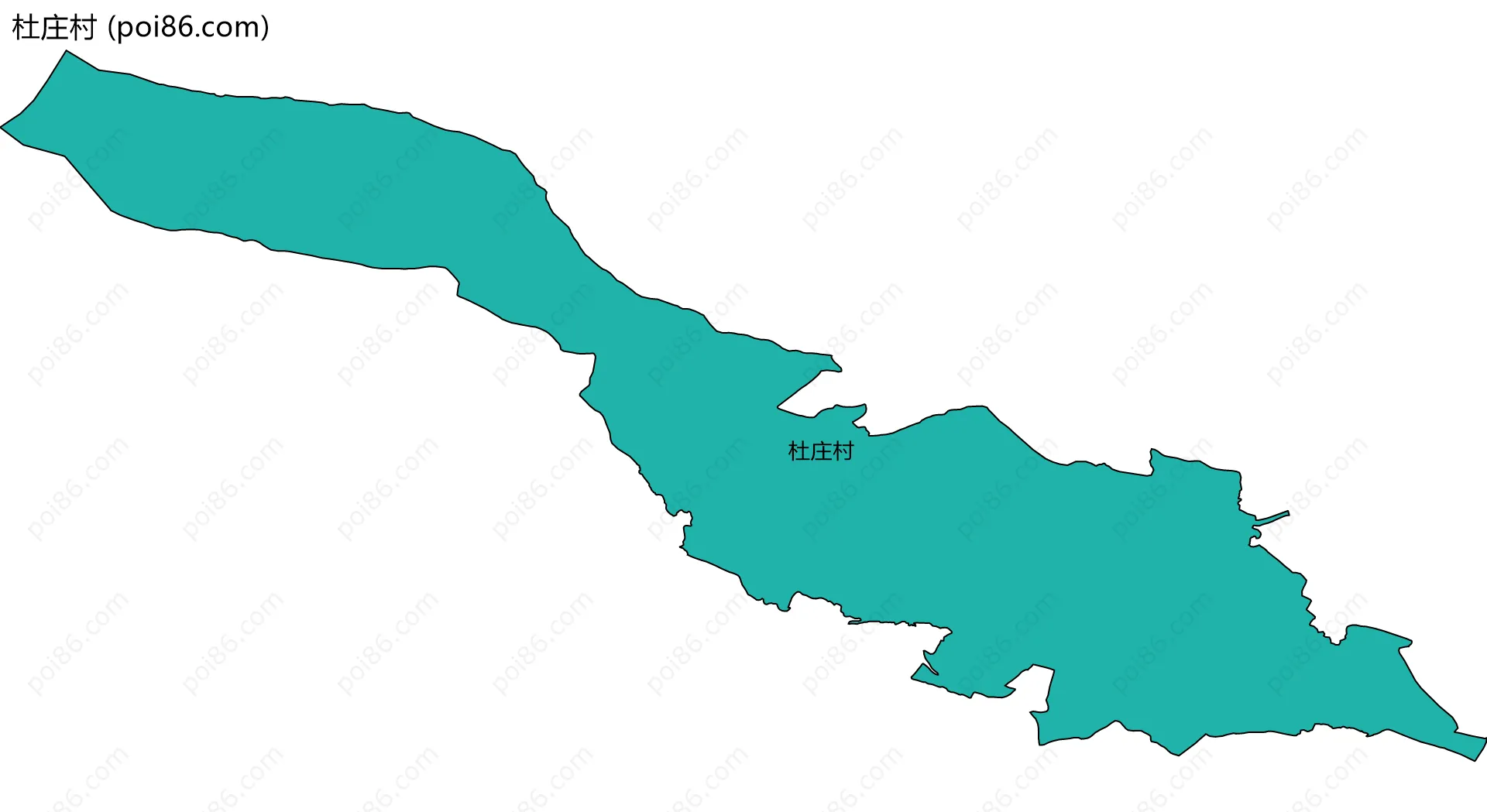 杜庄村边界地图