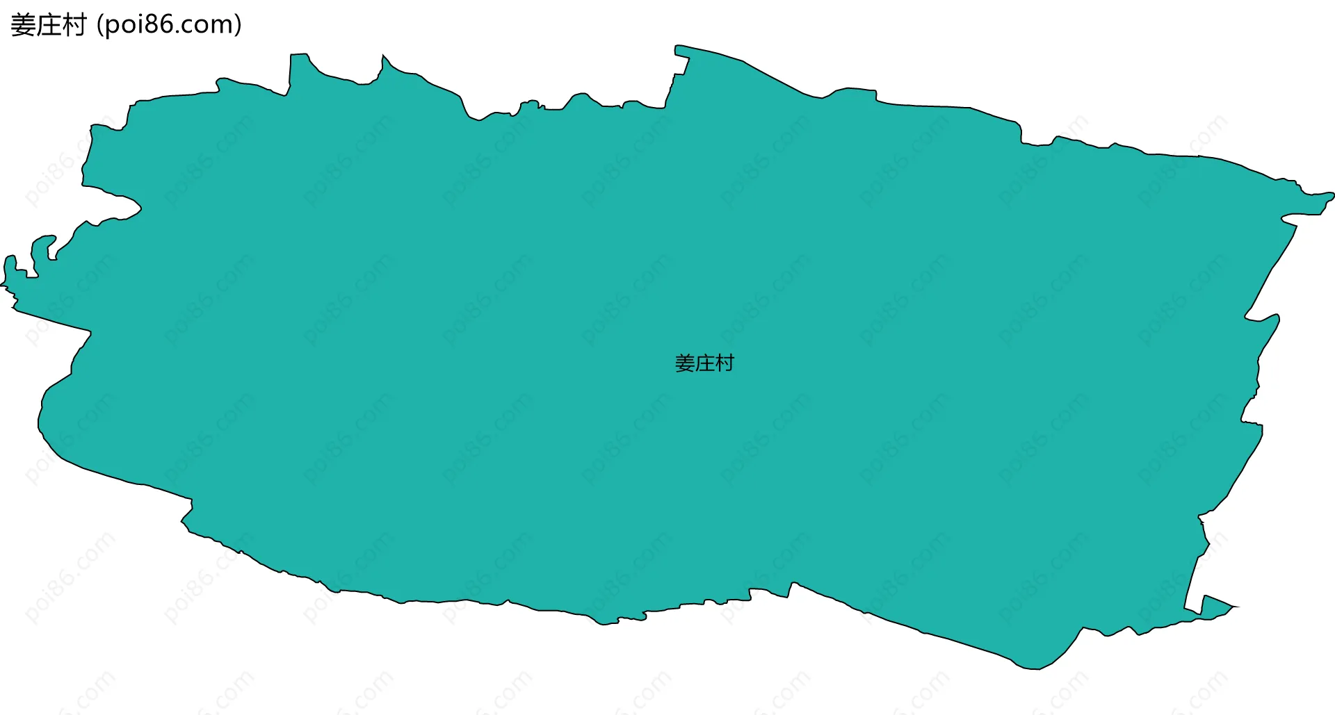 姜庄村边界地图