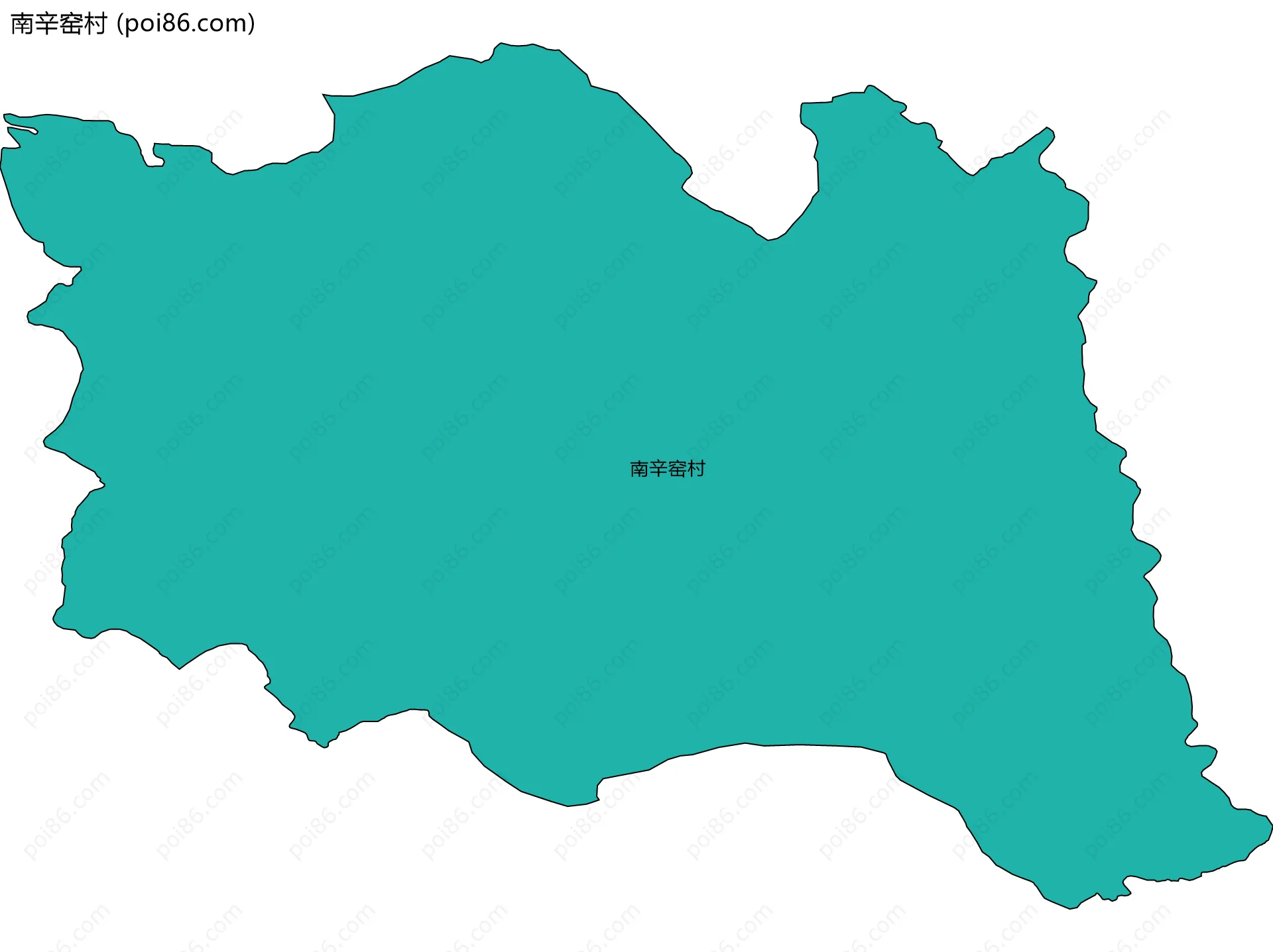 南辛窑村边界地图