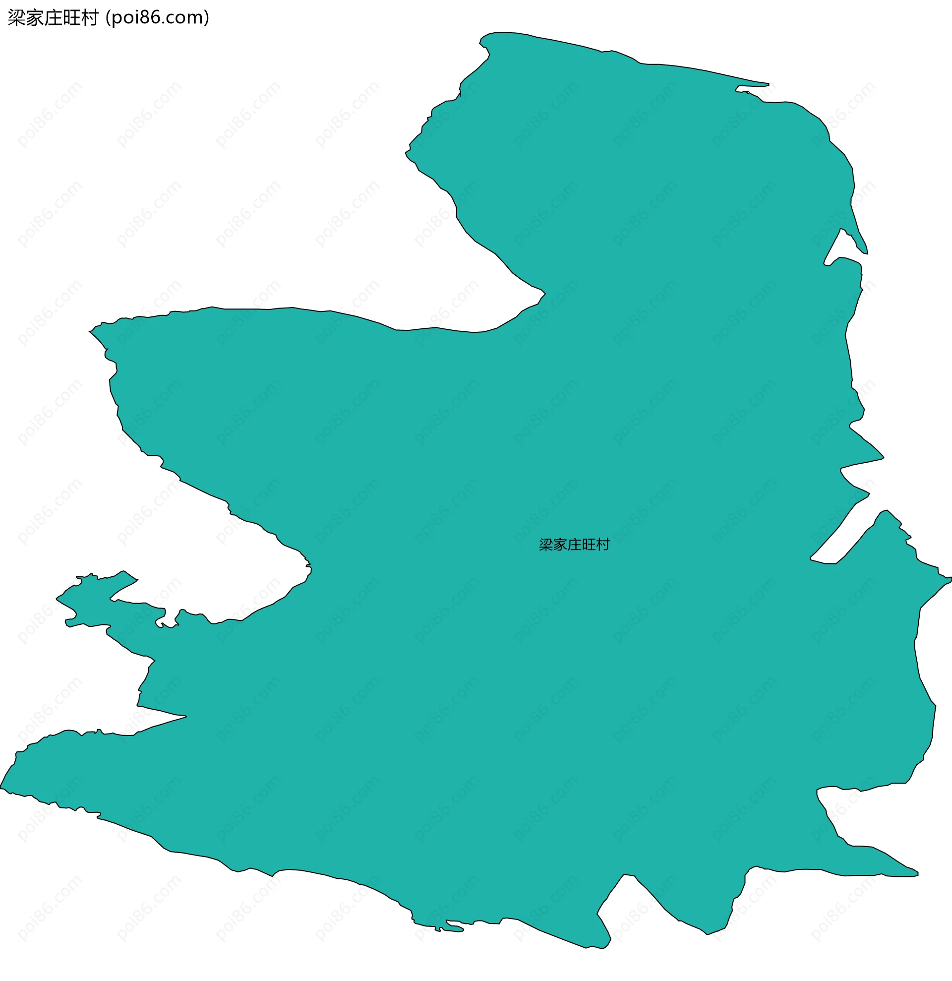 梁家庄旺村边界地图