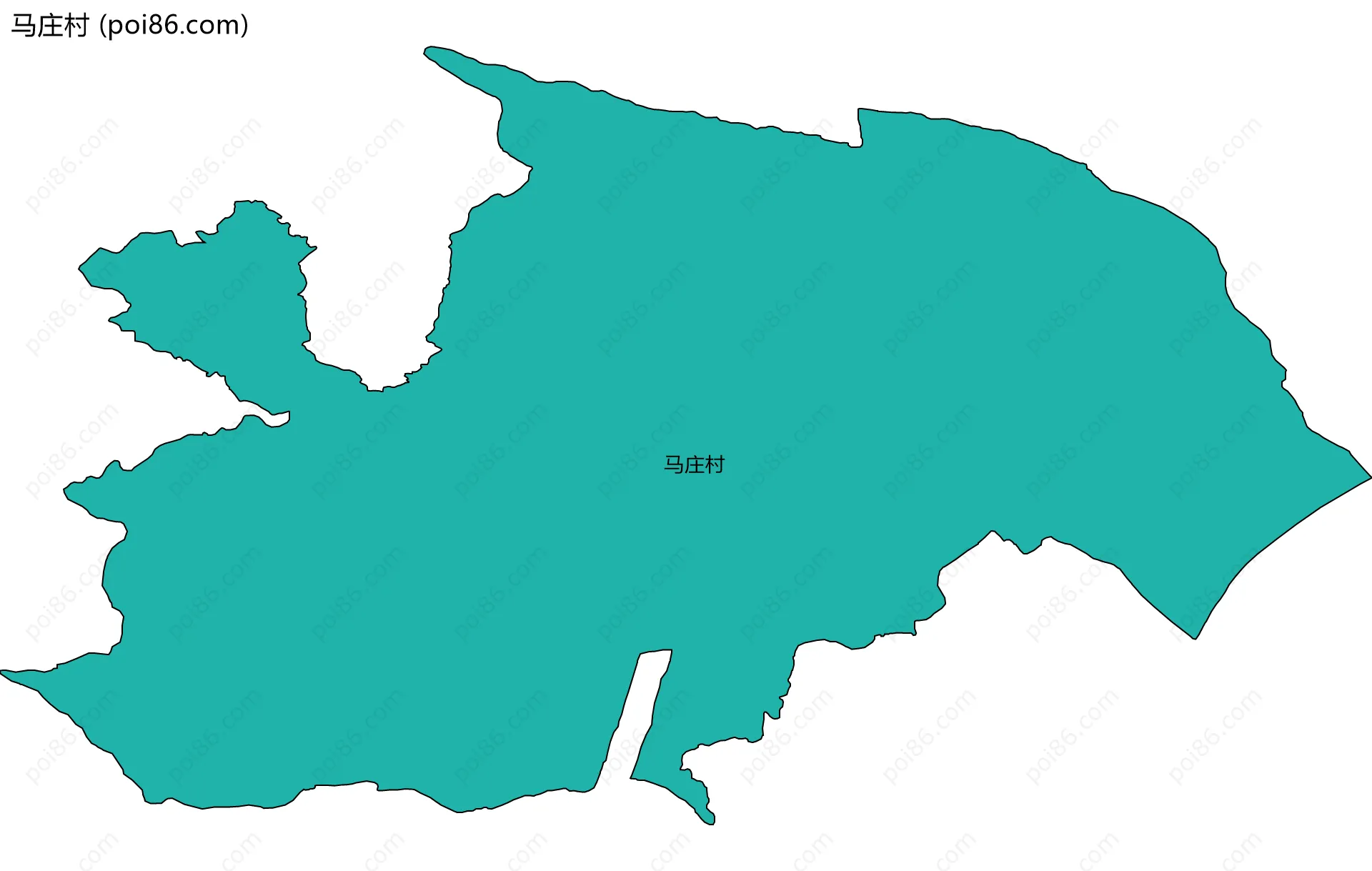 马庄村边界地图