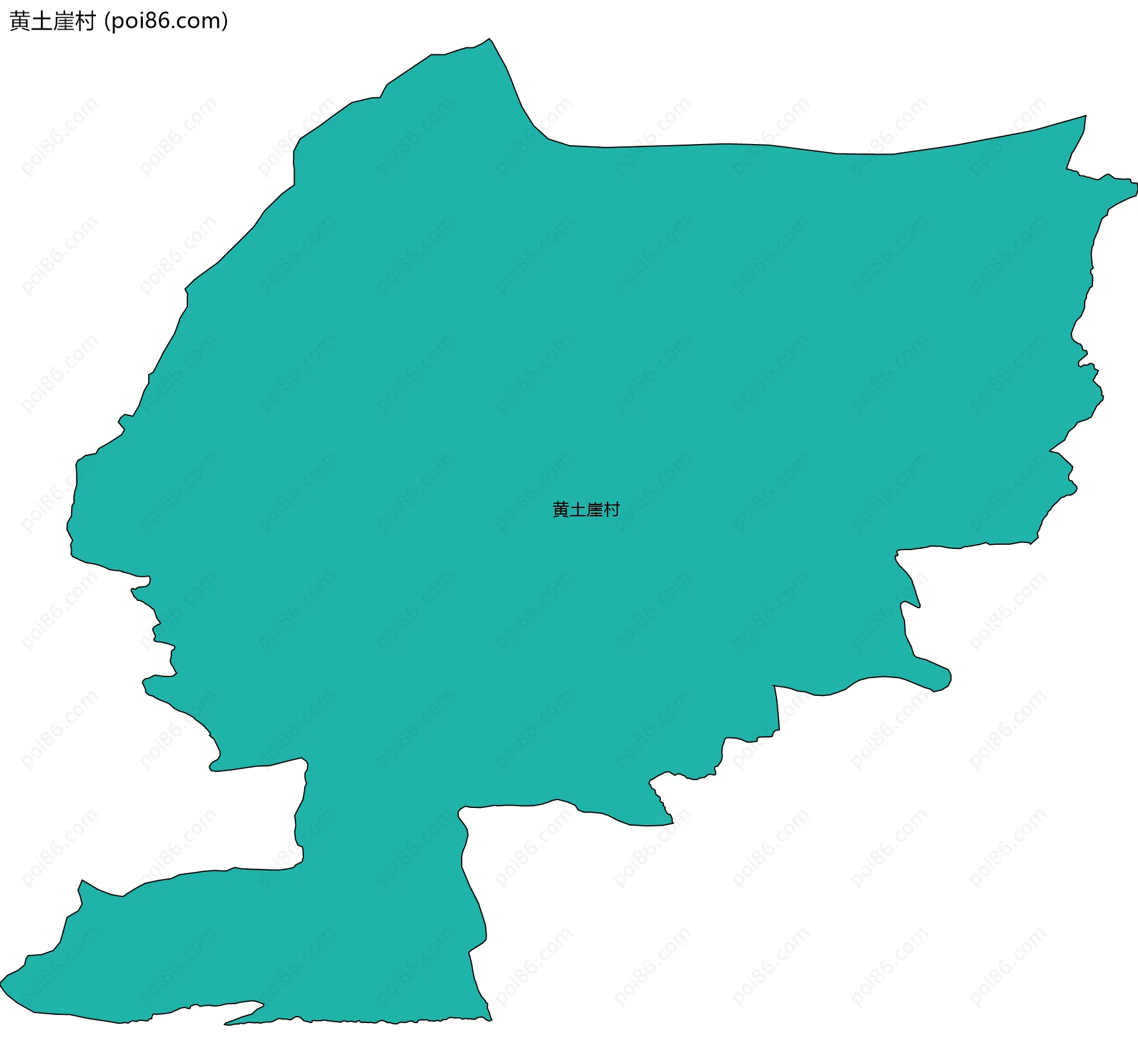 黄土崖村边界地图