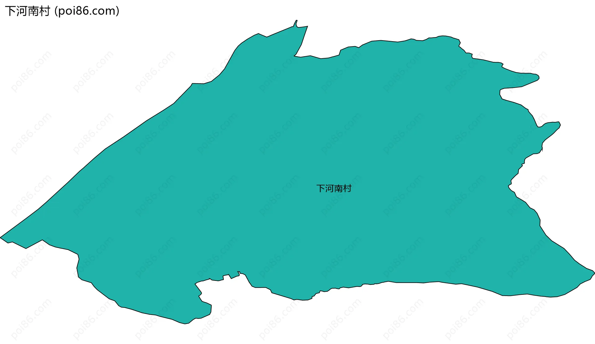 下河南村边界地图