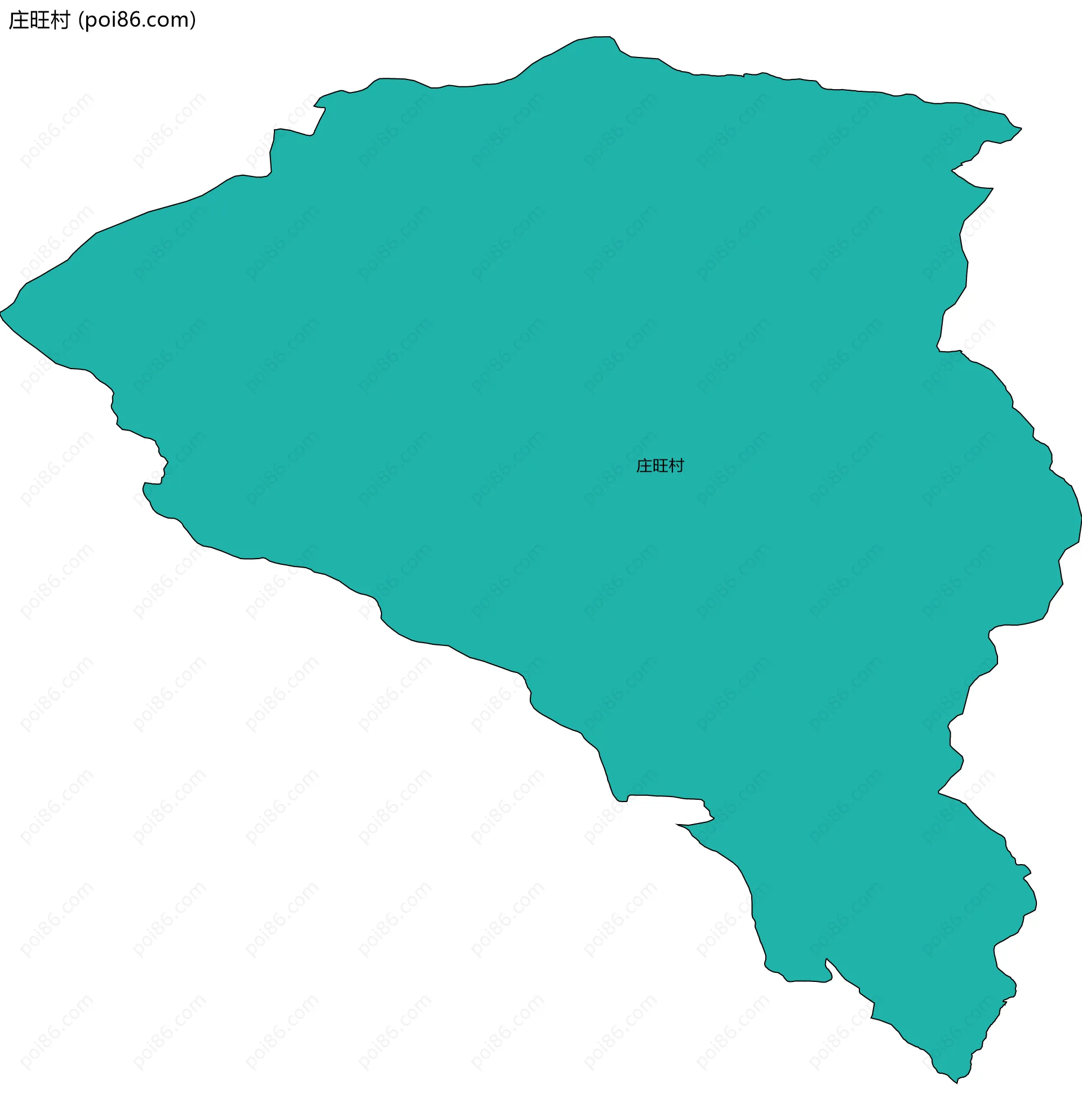 庄旺村边界地图