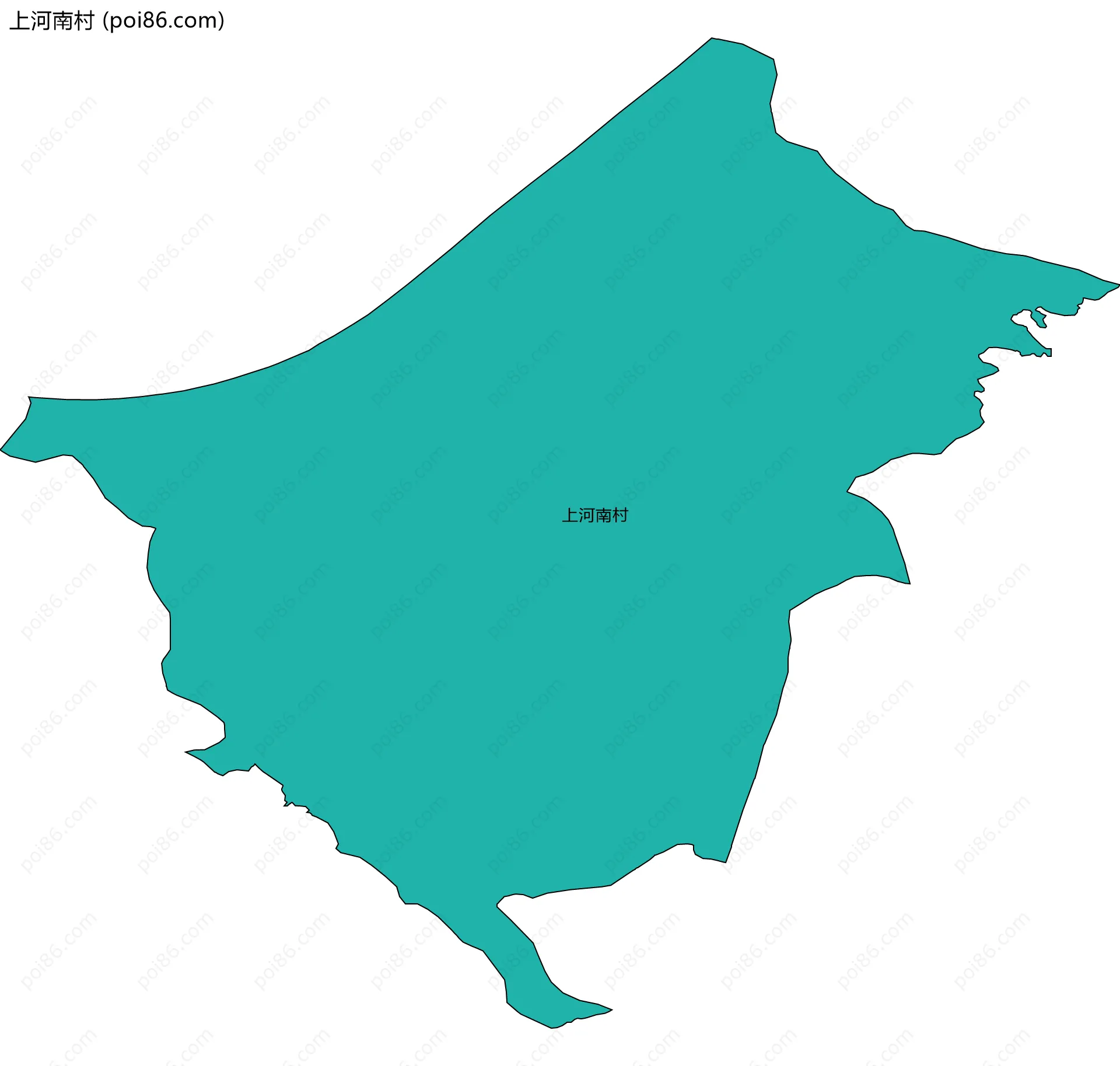 上河南村边界地图