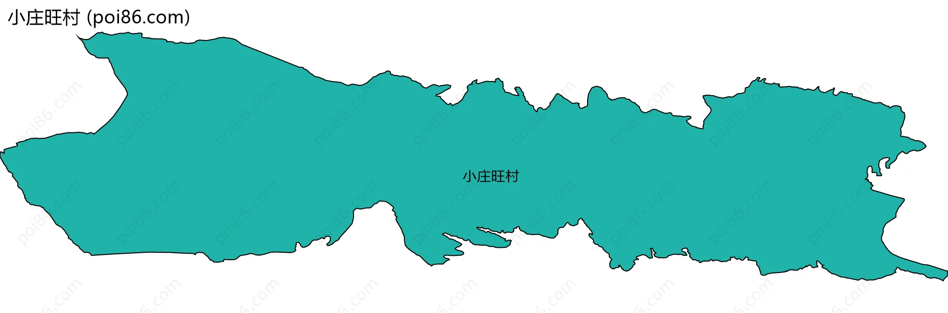 小庄旺村边界地图