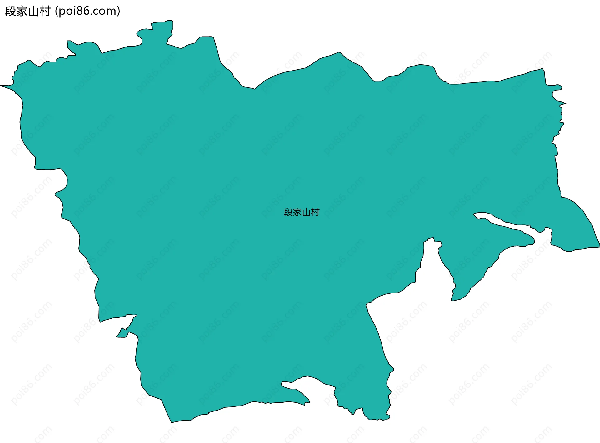 段家山村边界地图