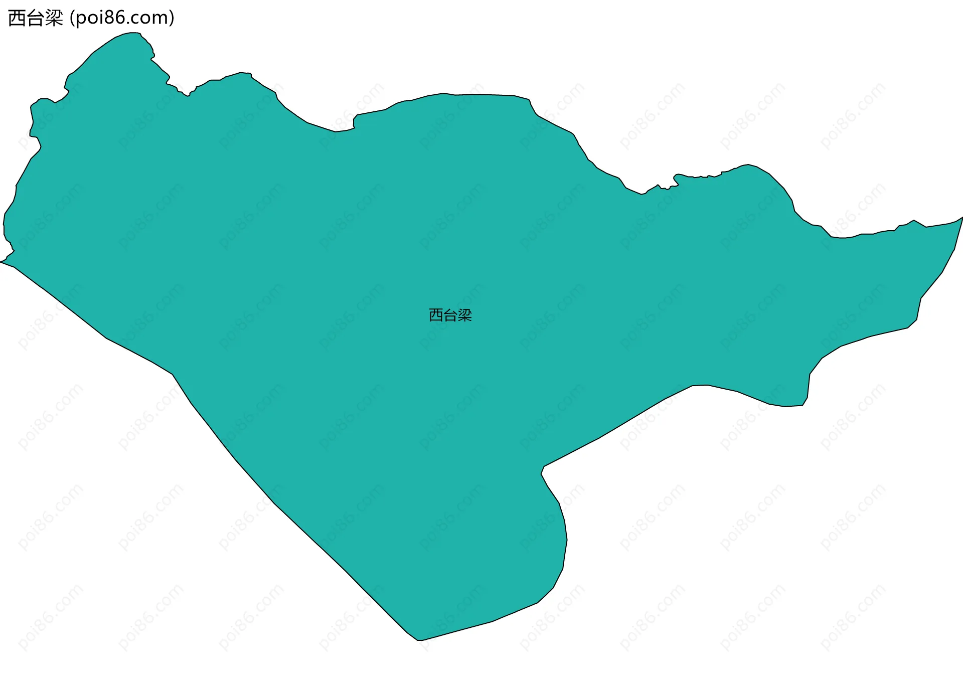 西台梁边界地图