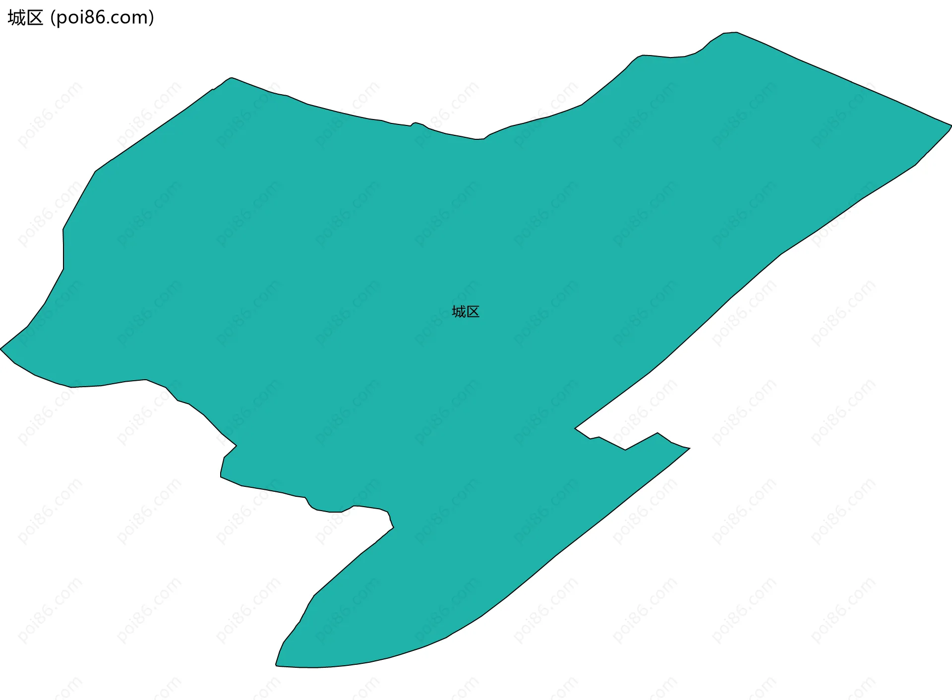 城区边界地图