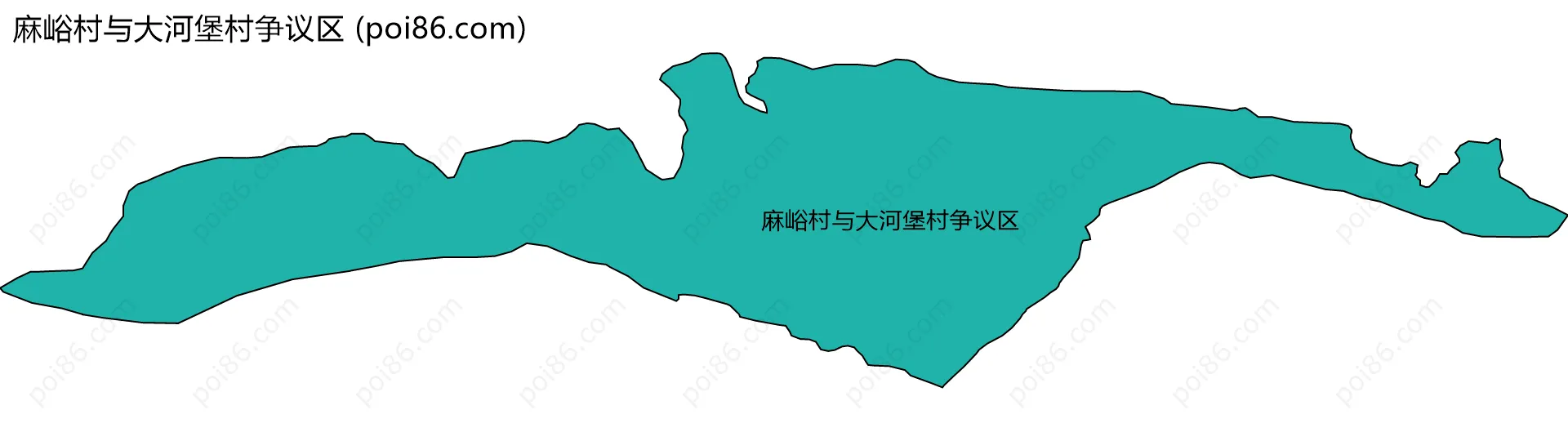 麻峪村与大河堡村争议区边界地图