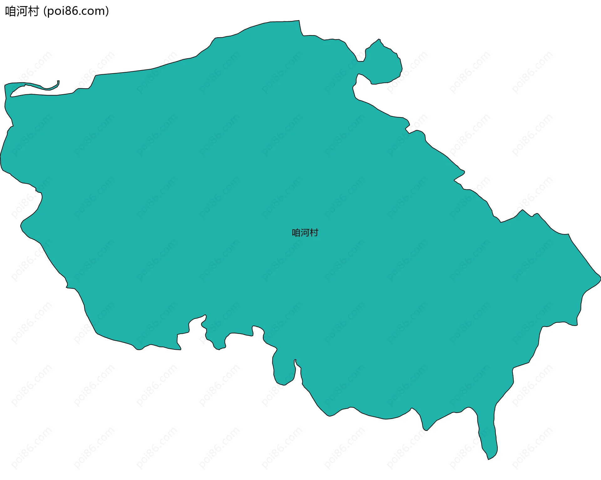 咱河村边界地图