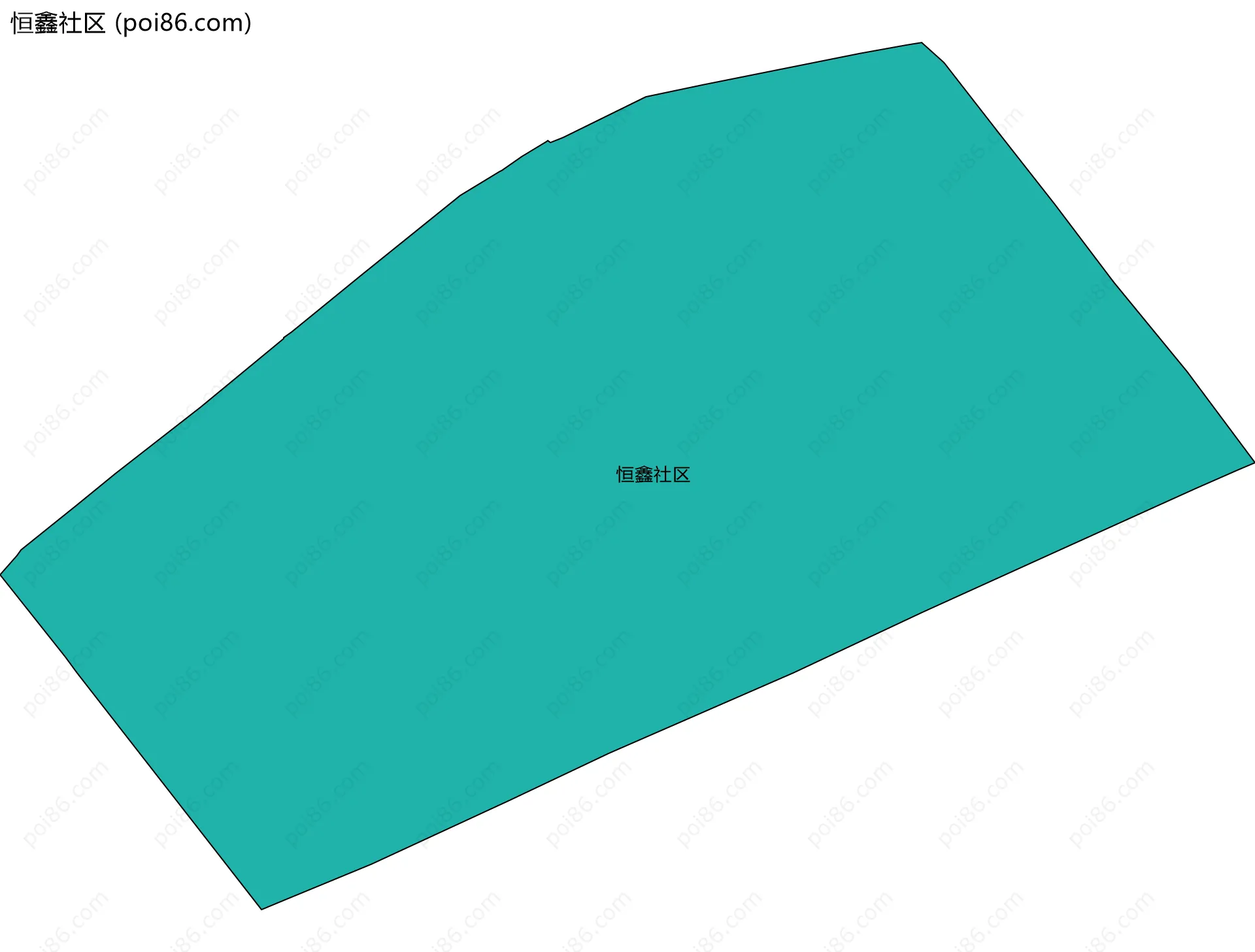 恒鑫社区边界地图