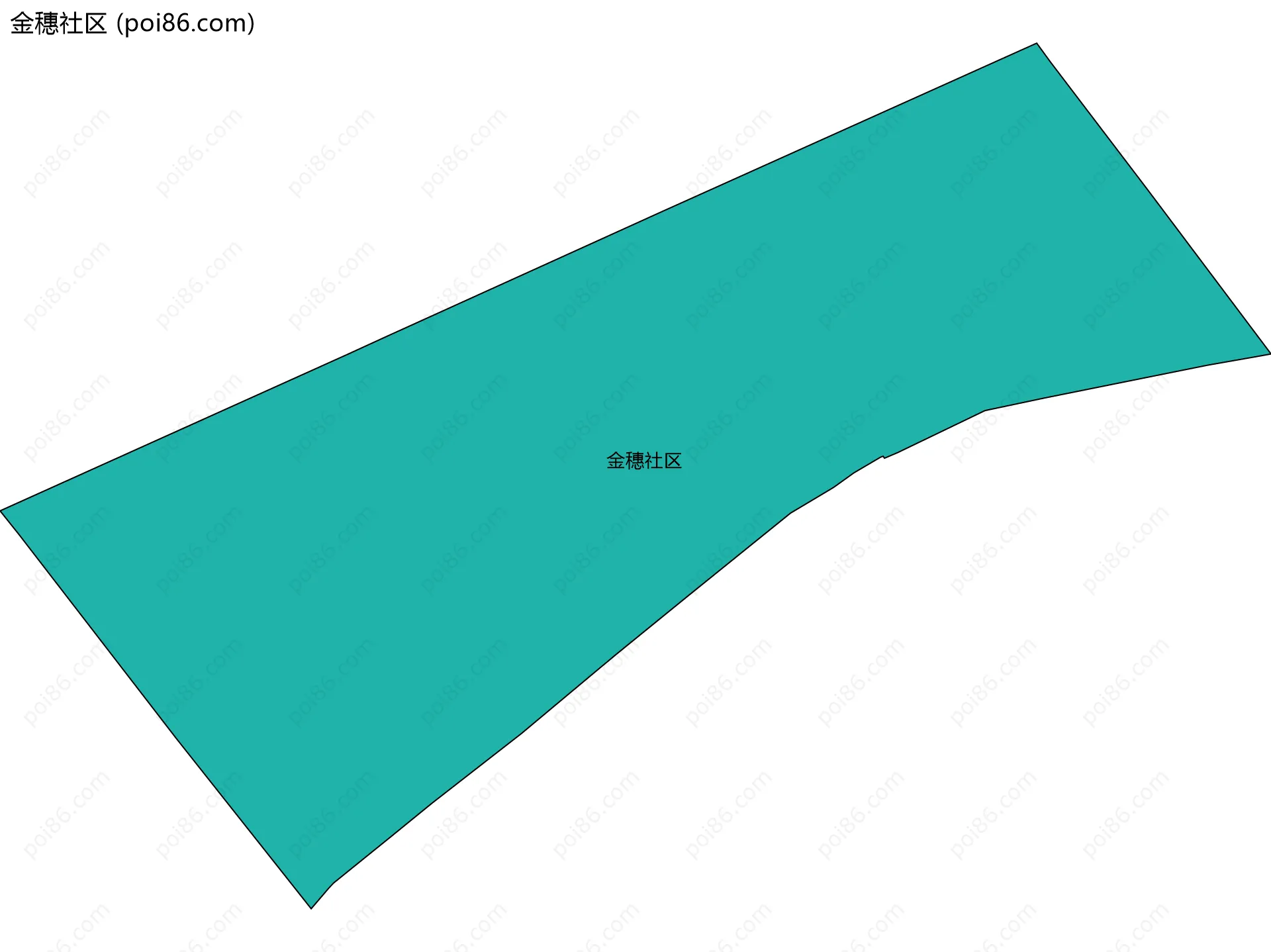 金穗社区边界地图