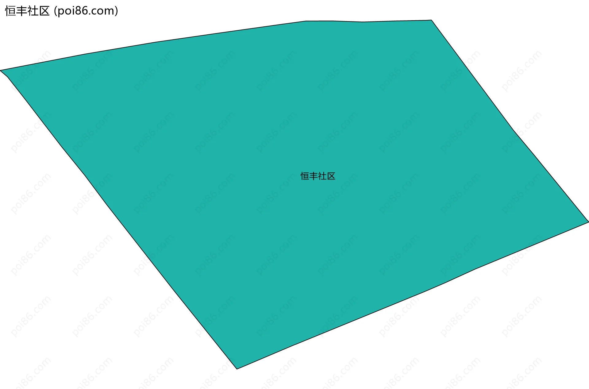 恒丰社区边界地图