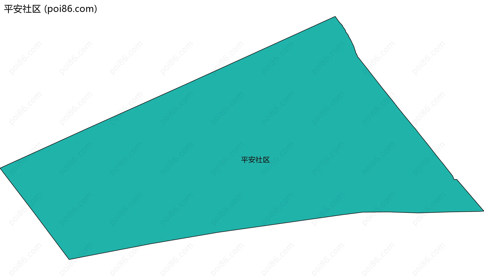 平安社区边界地图