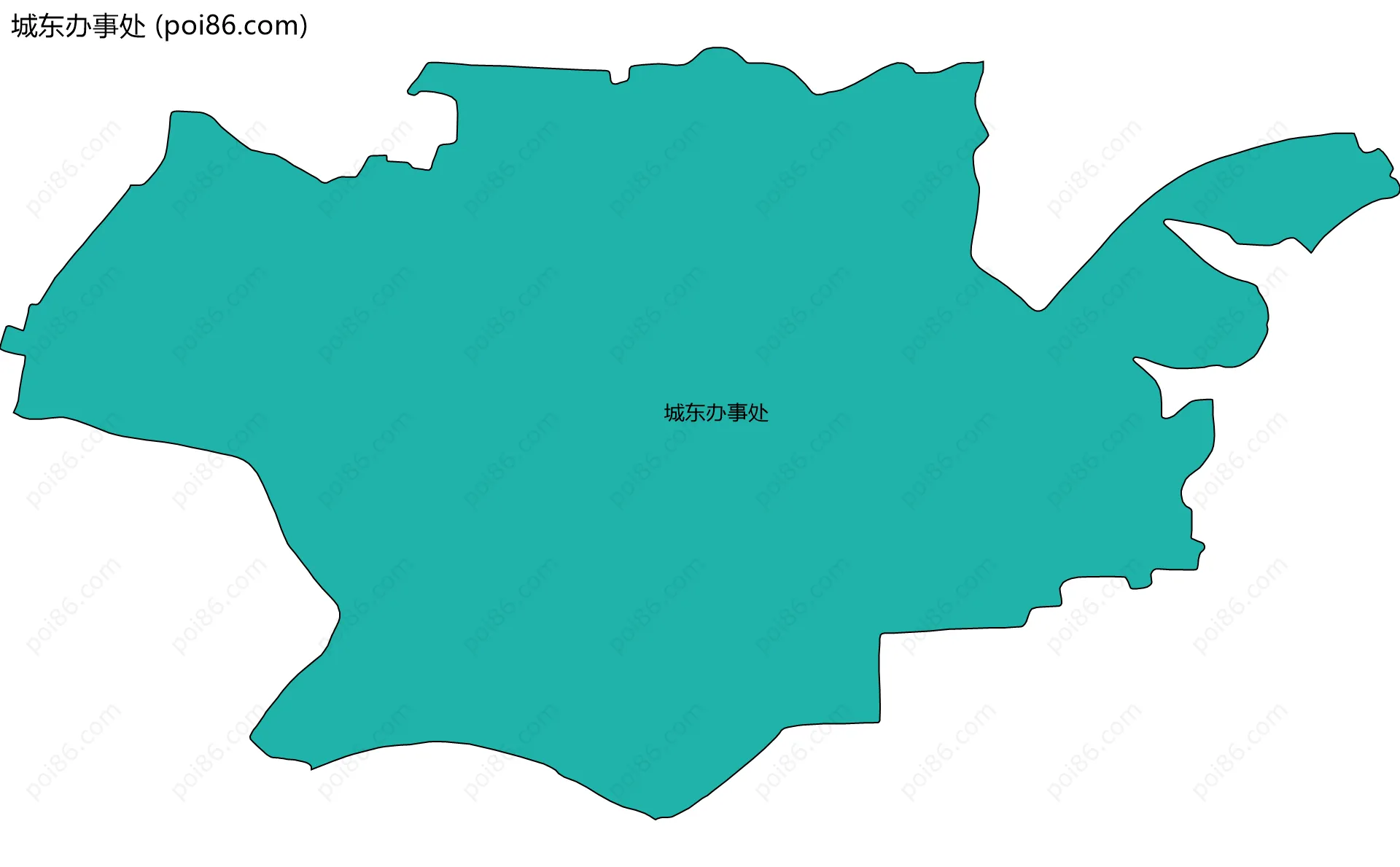 城东办事处边界地图