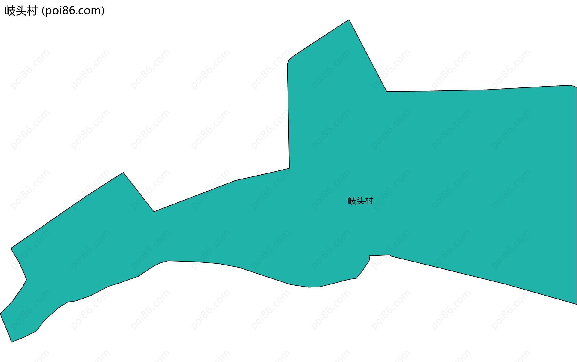 岐头村边界地图