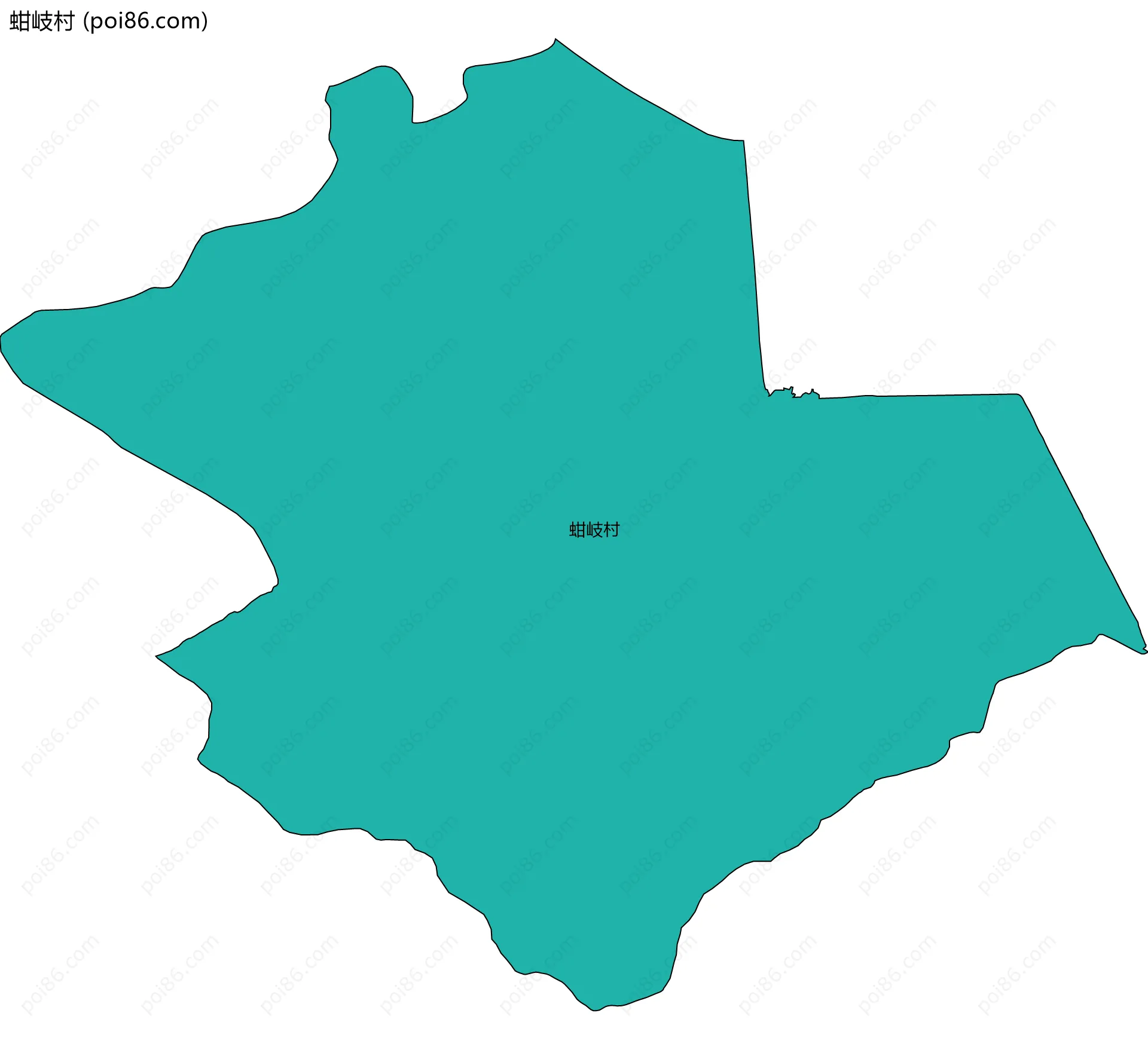 蚶岐村边界地图