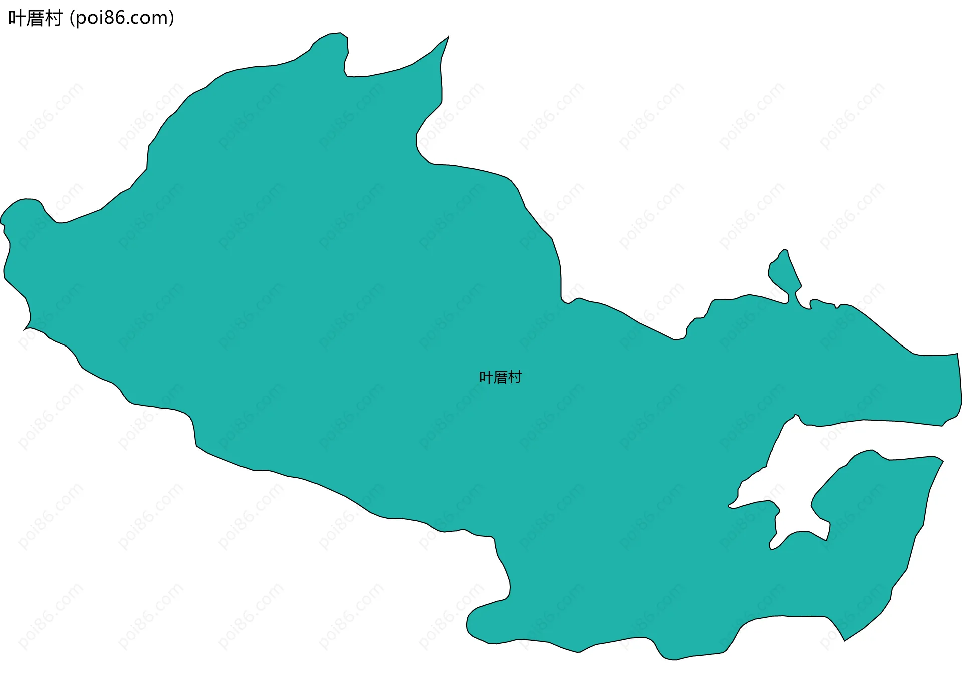 叶厝村边界地图