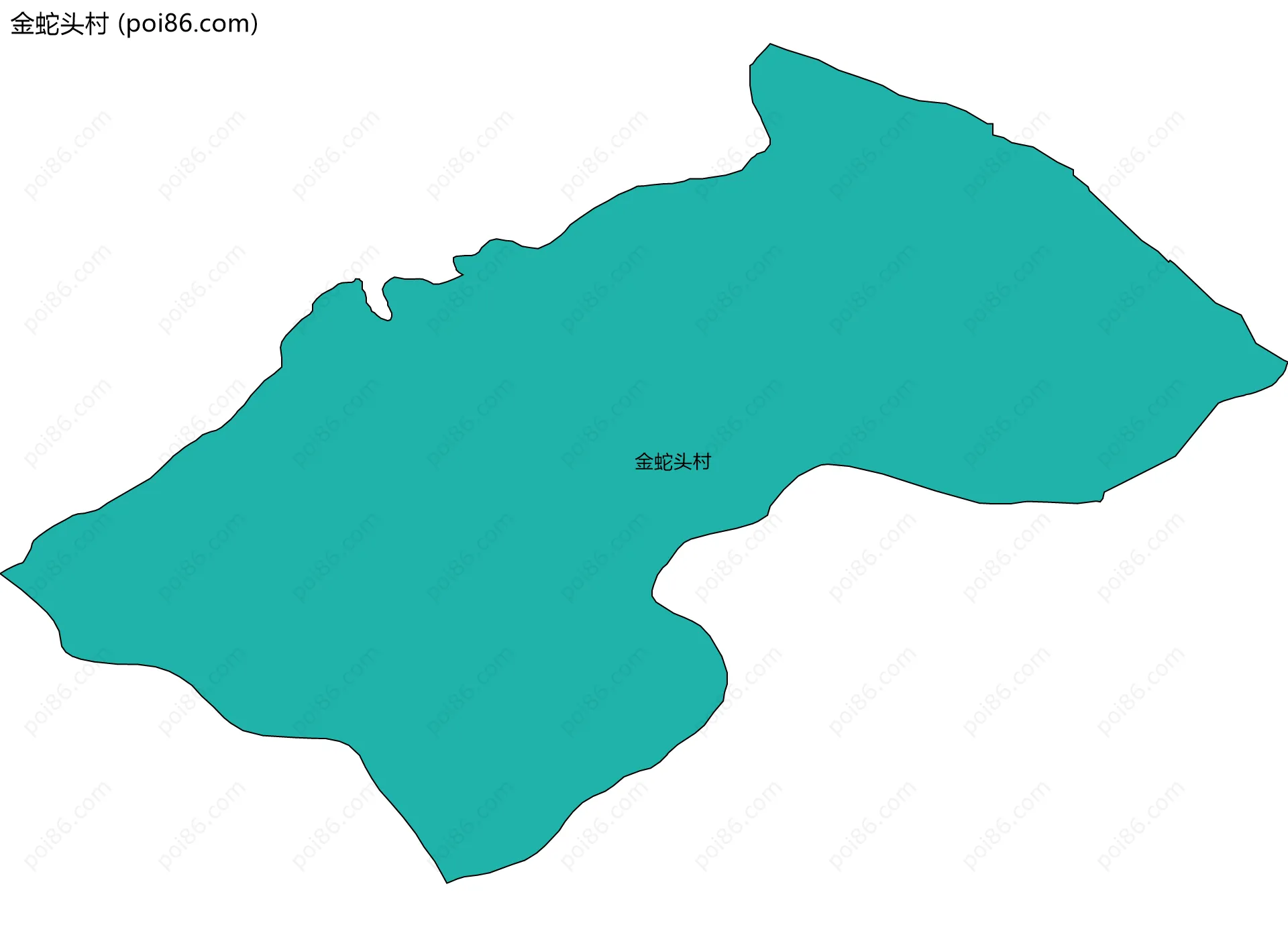 金蛇头村边界地图