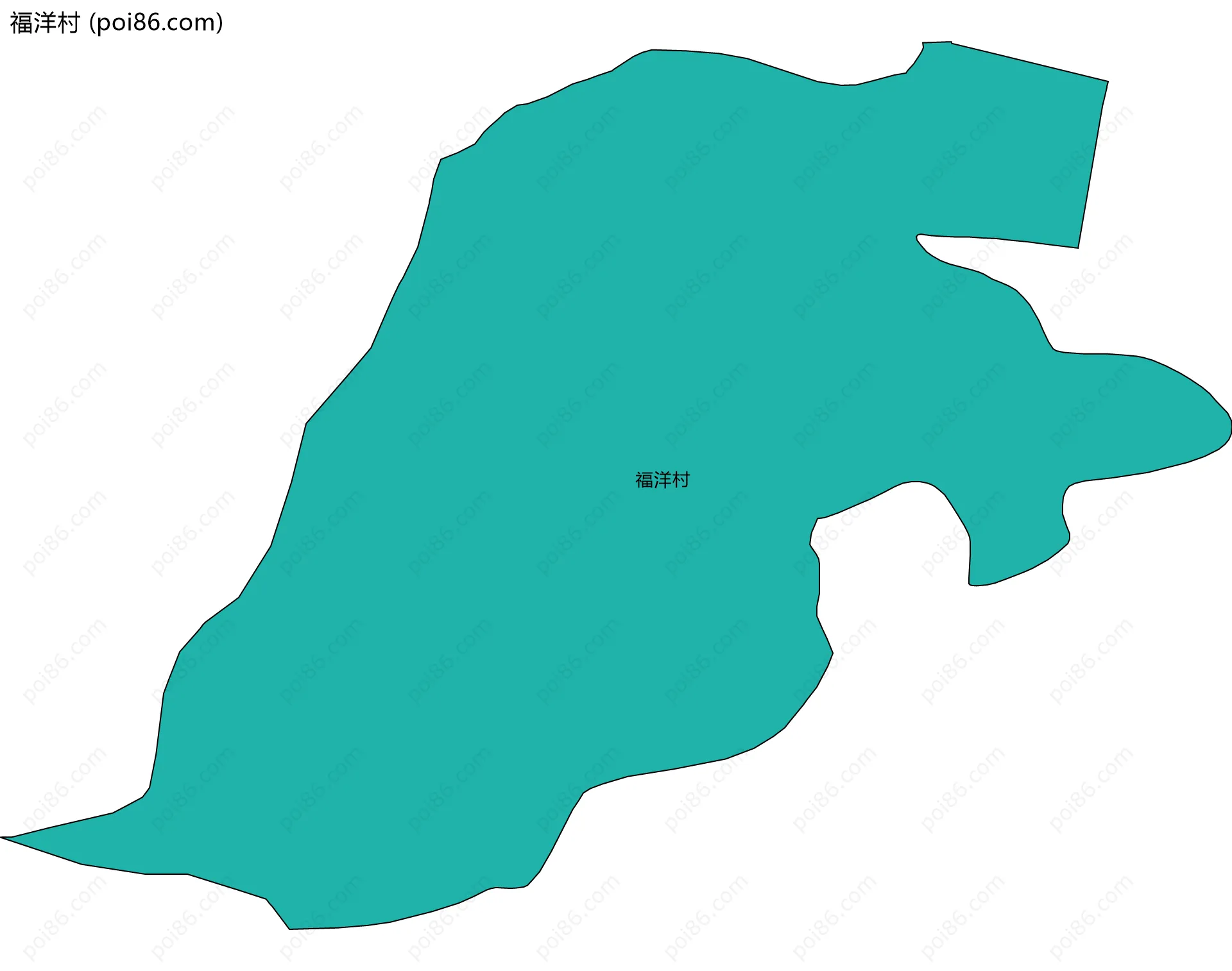福洋村边界地图