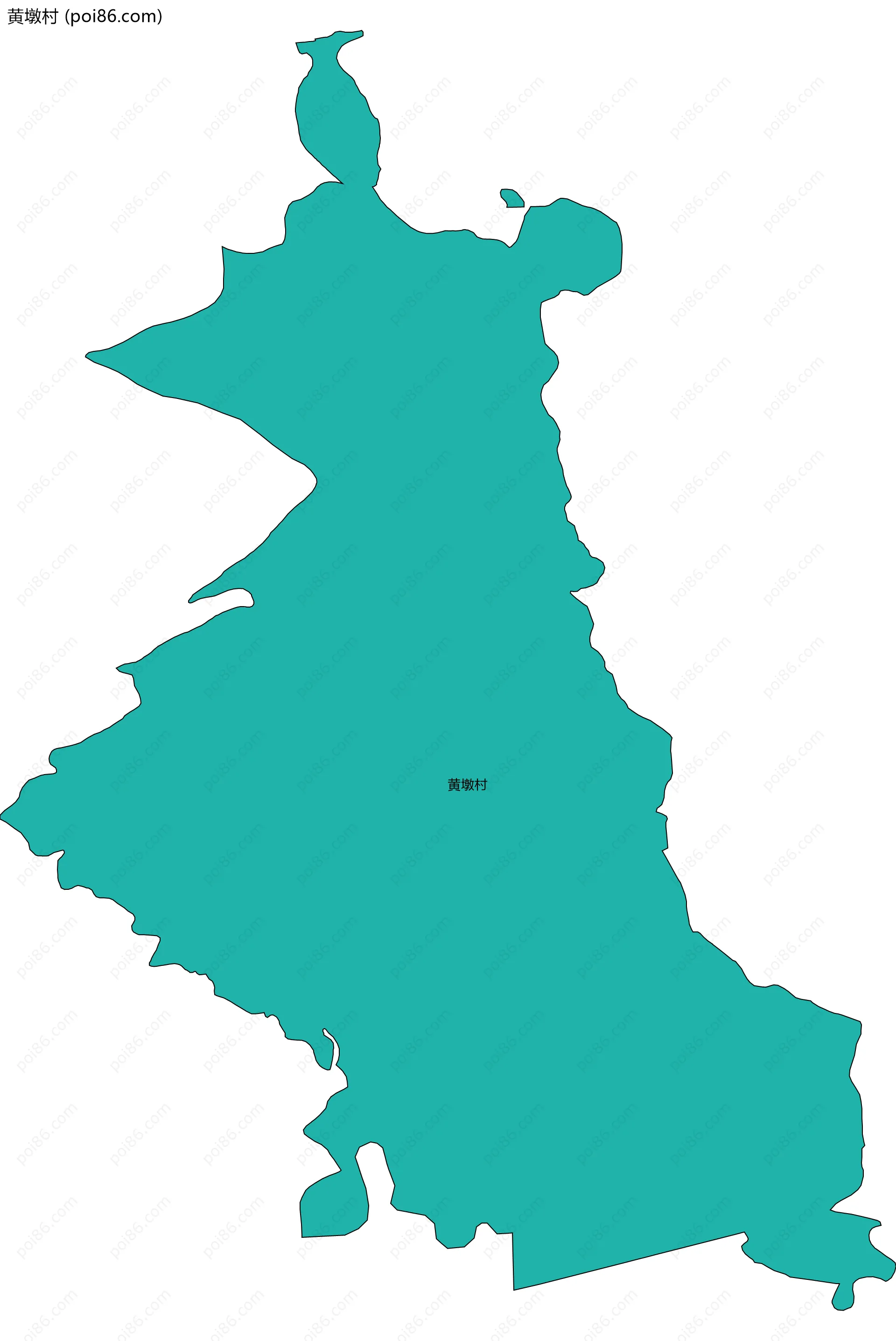 黄墩村边界地图