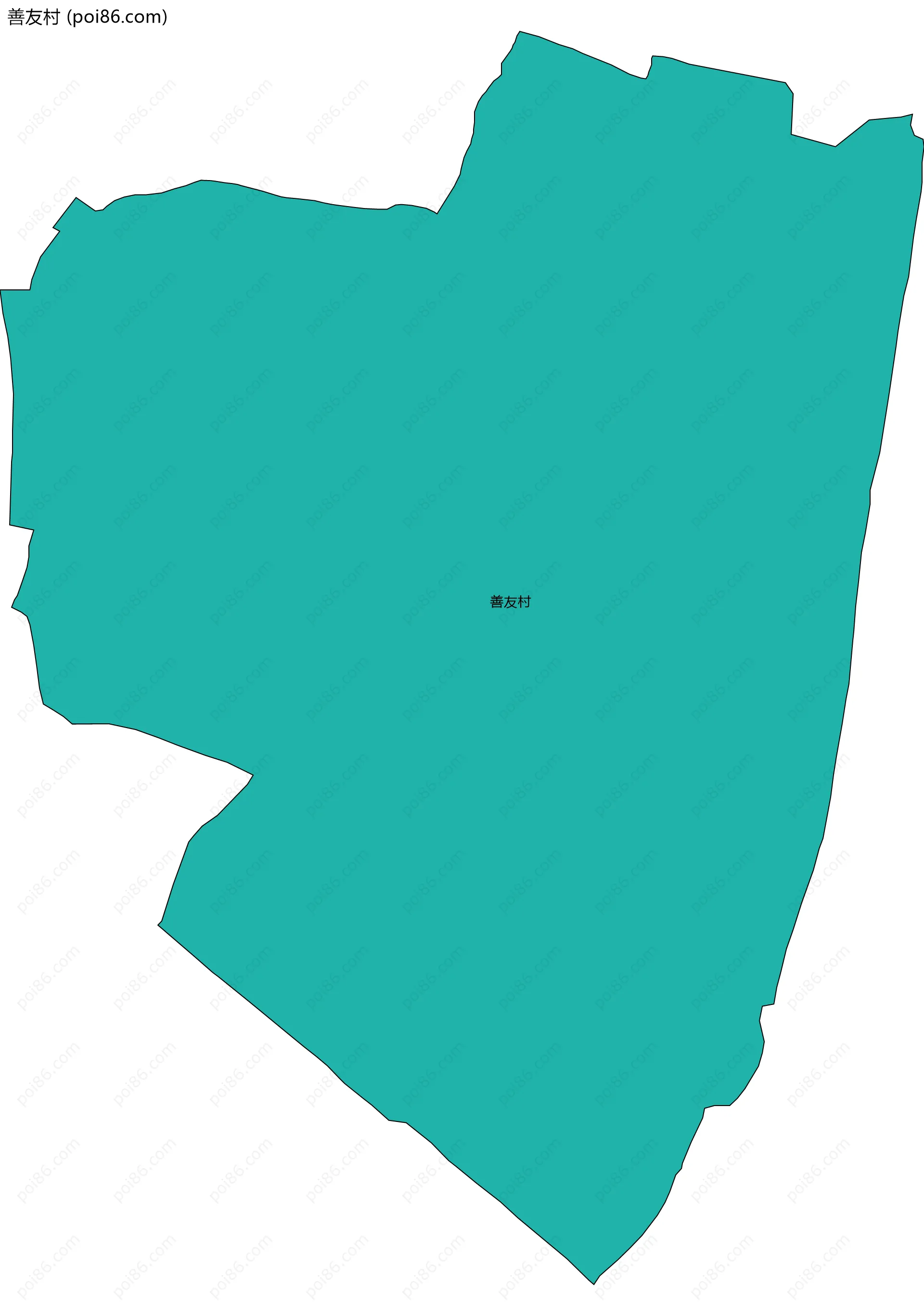 善友村边界地图