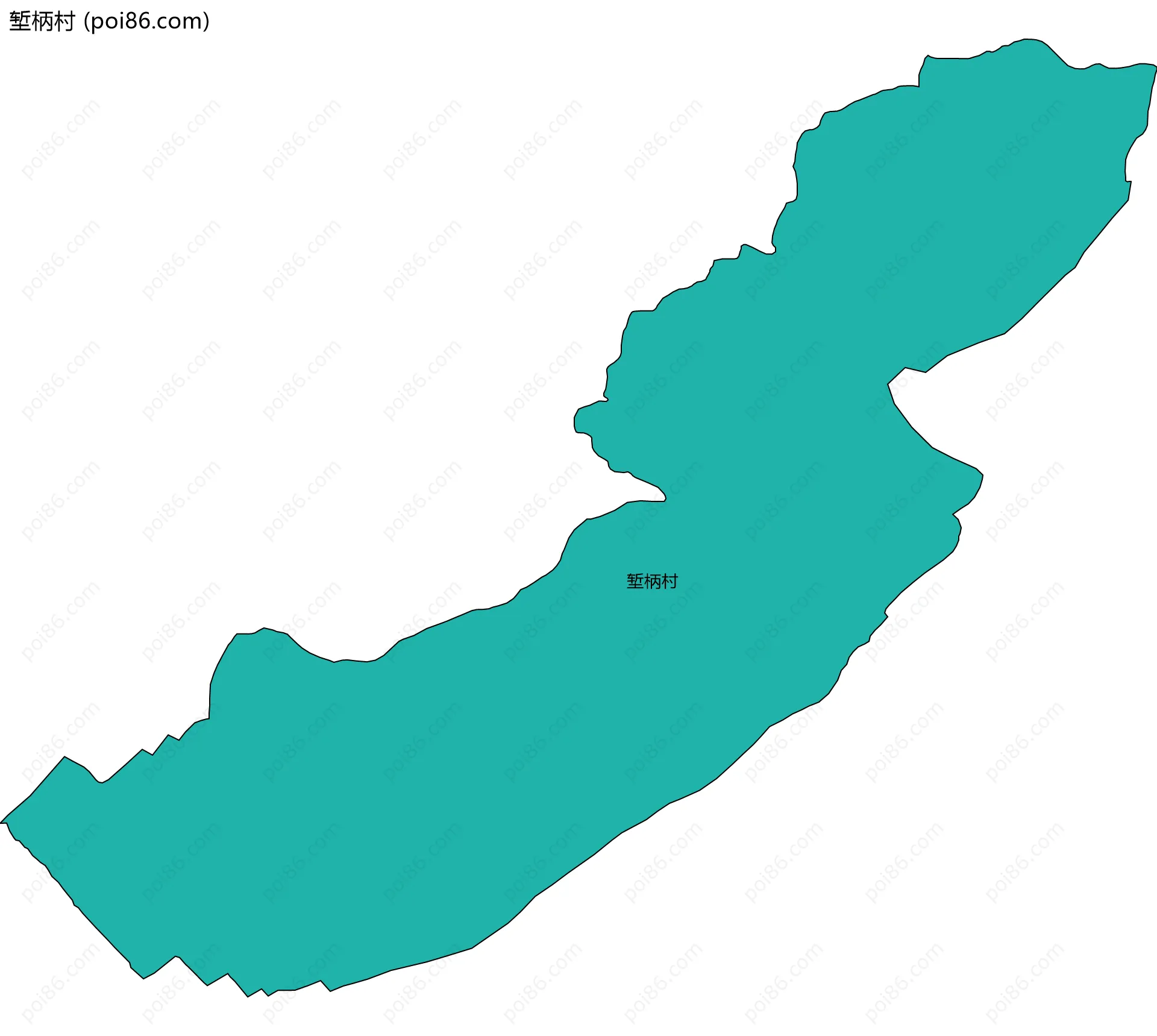 堑柄村边界地图