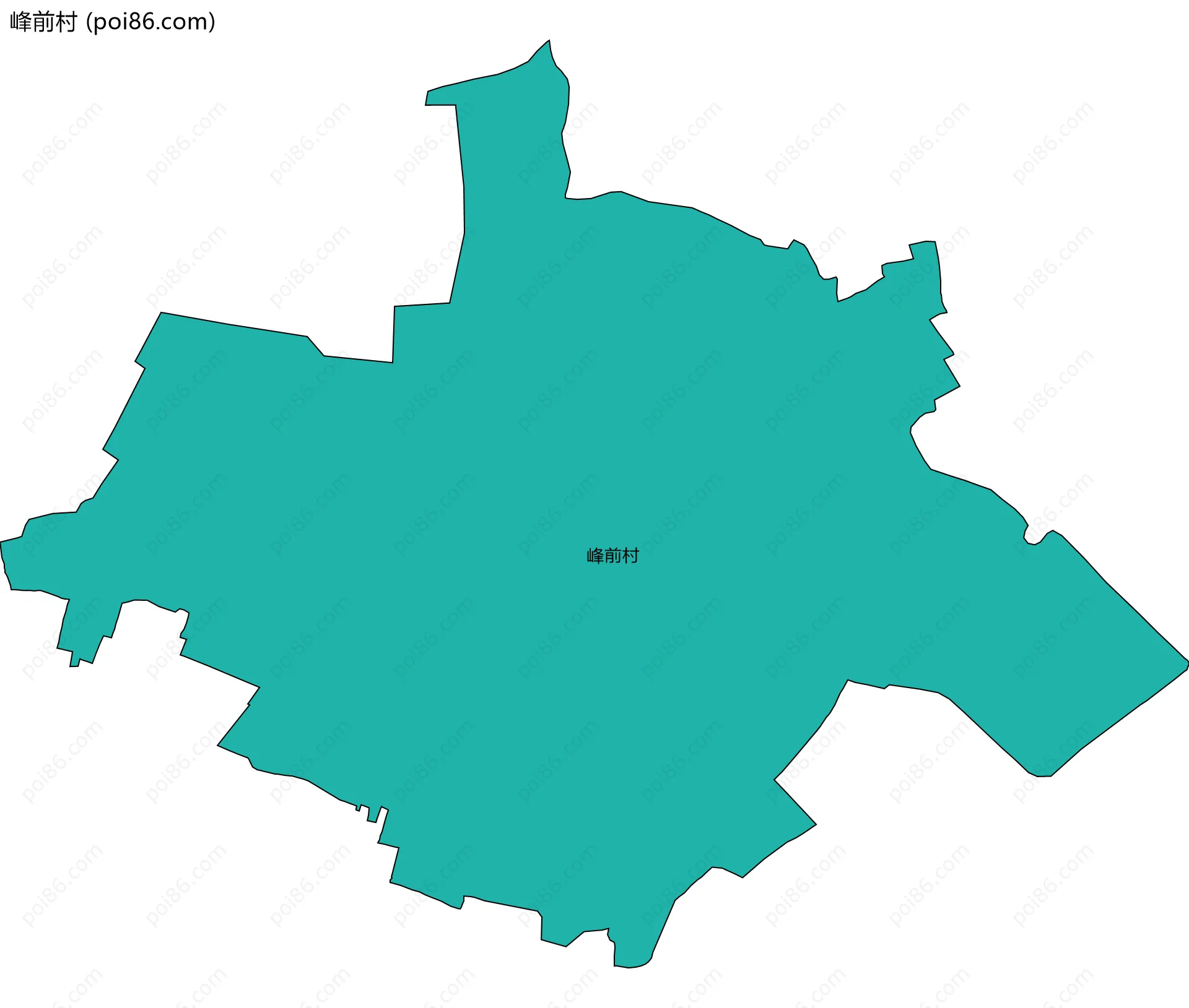 峰前村边界地图