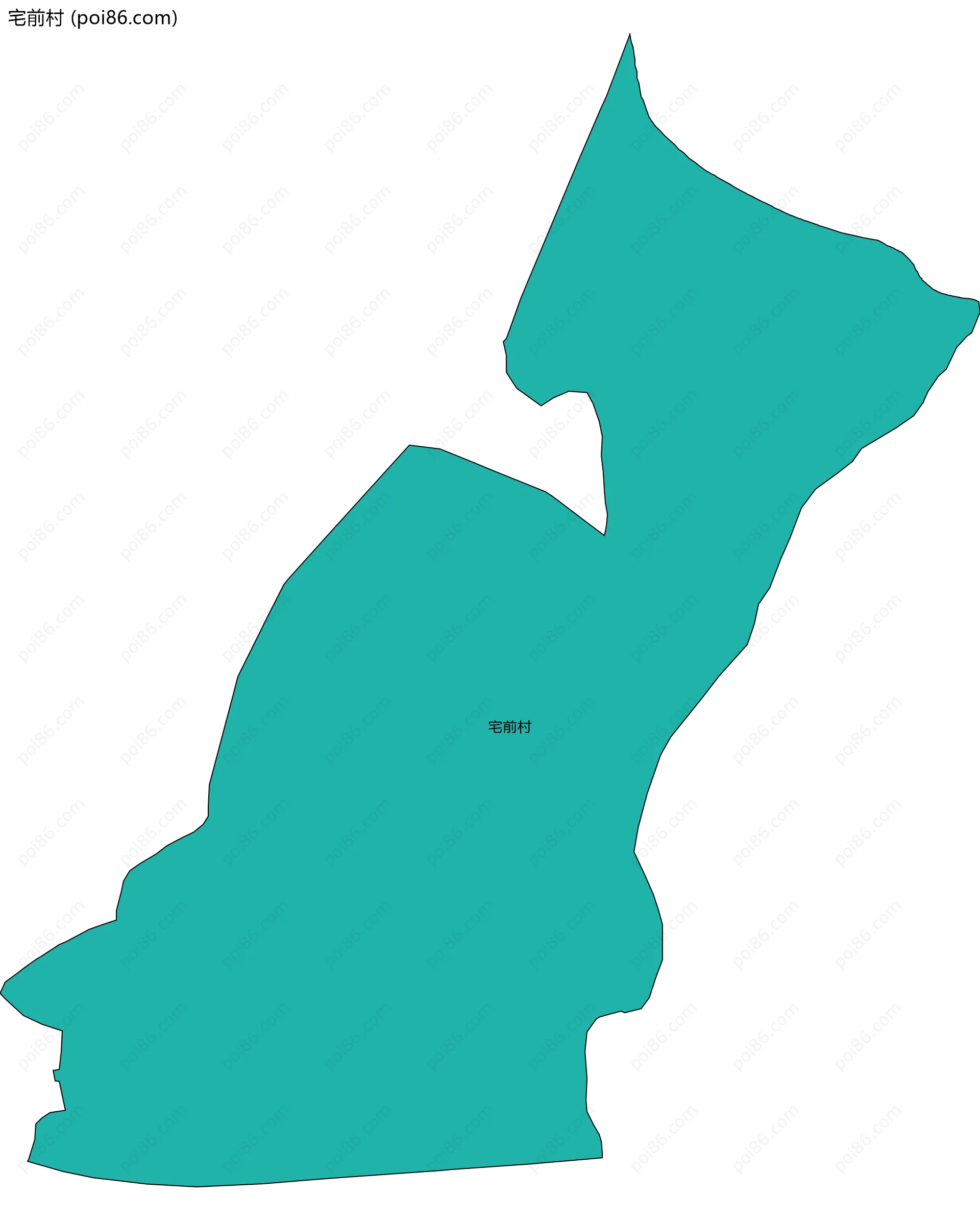 宅前村边界地图