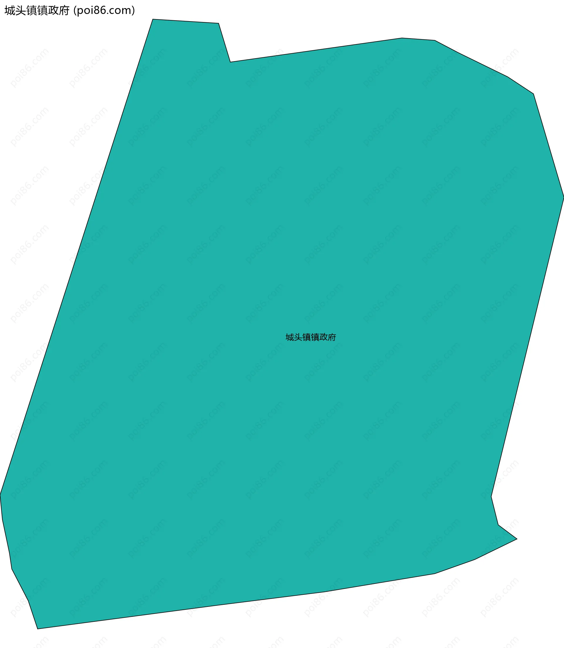 城头镇镇政府边界地图